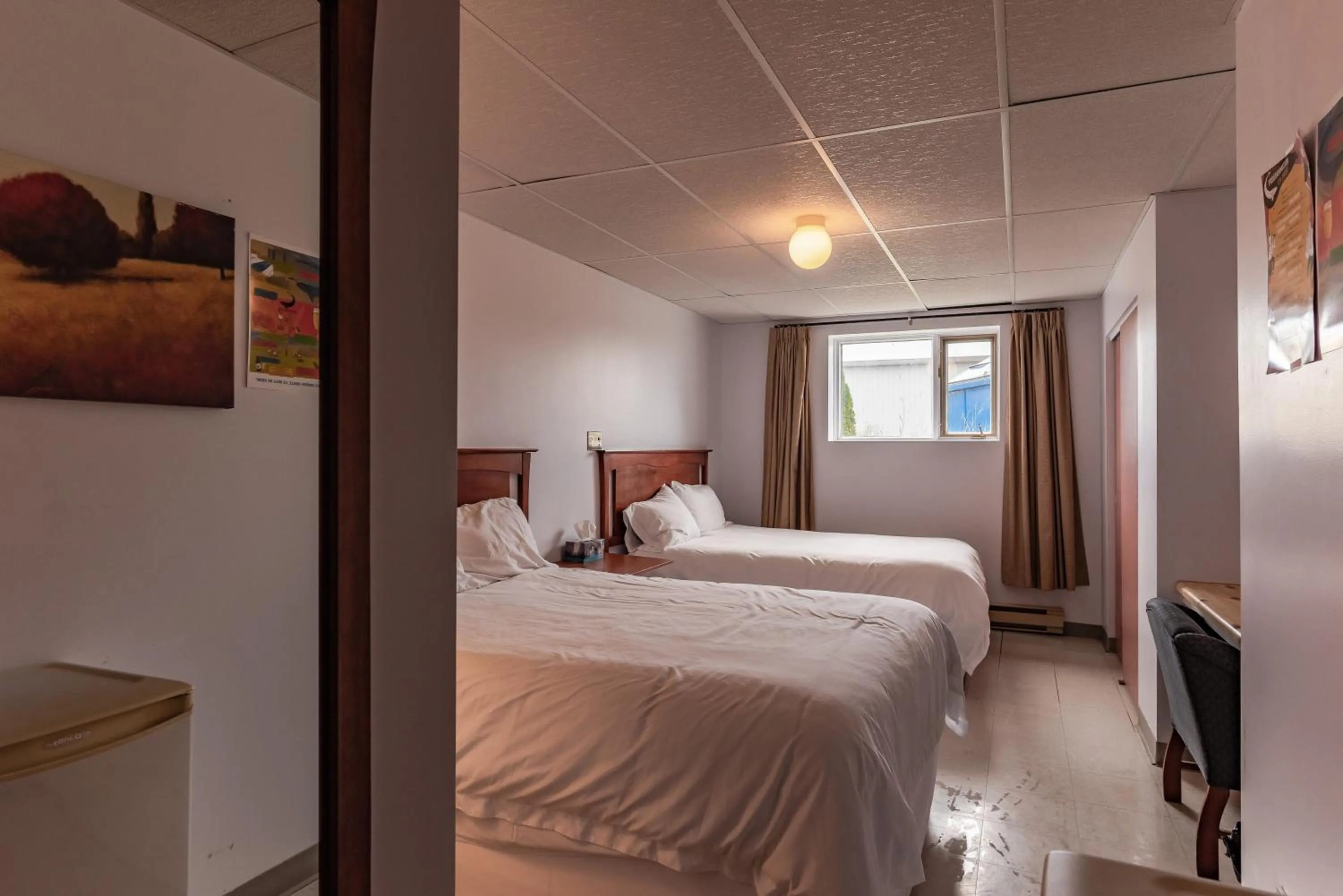 Bed in La Baleine Endiablée Microbrasserie