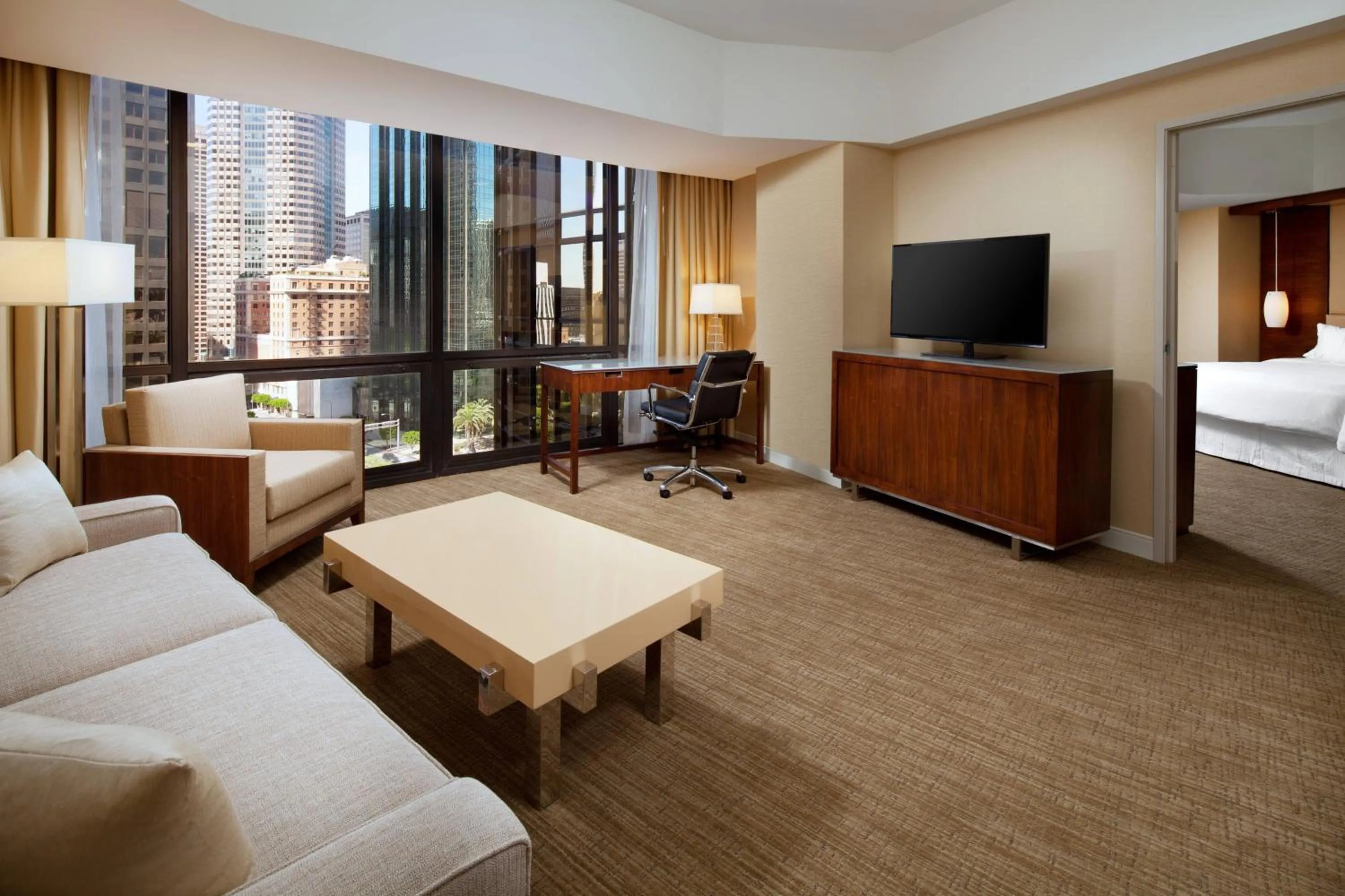 Photo of the whole room, Bed in The Westin Bonaventure Hotel & Suites, Los Angeles