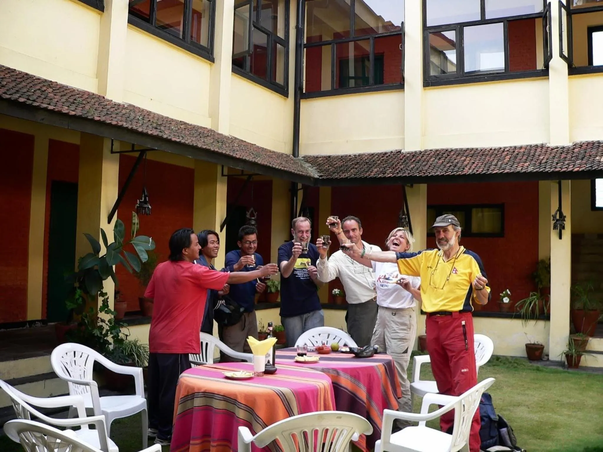 group of guests in Planet Bhaktapur Hotel