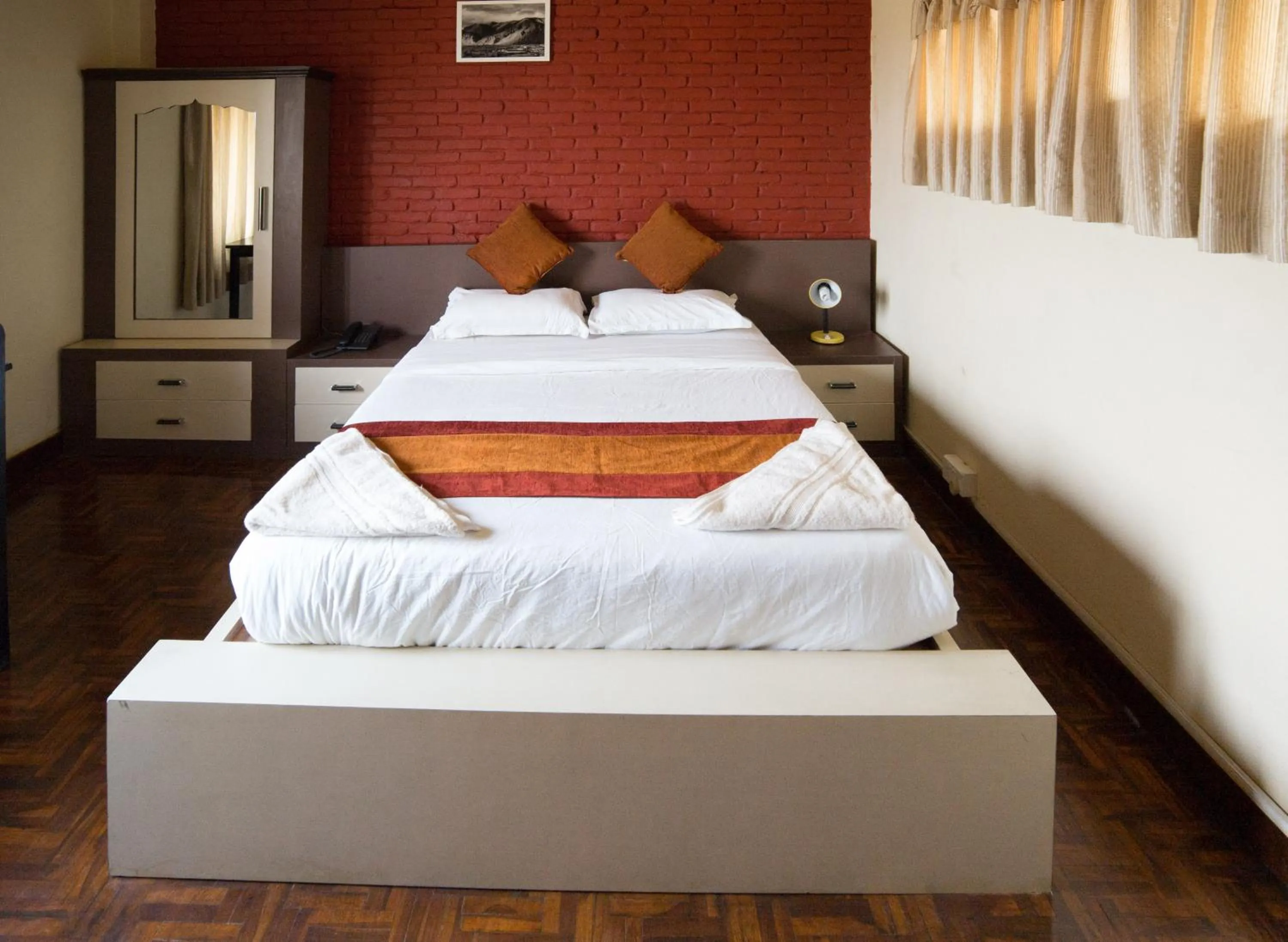 Photo of the whole room, Bed in Planet Bhaktapur Hotel