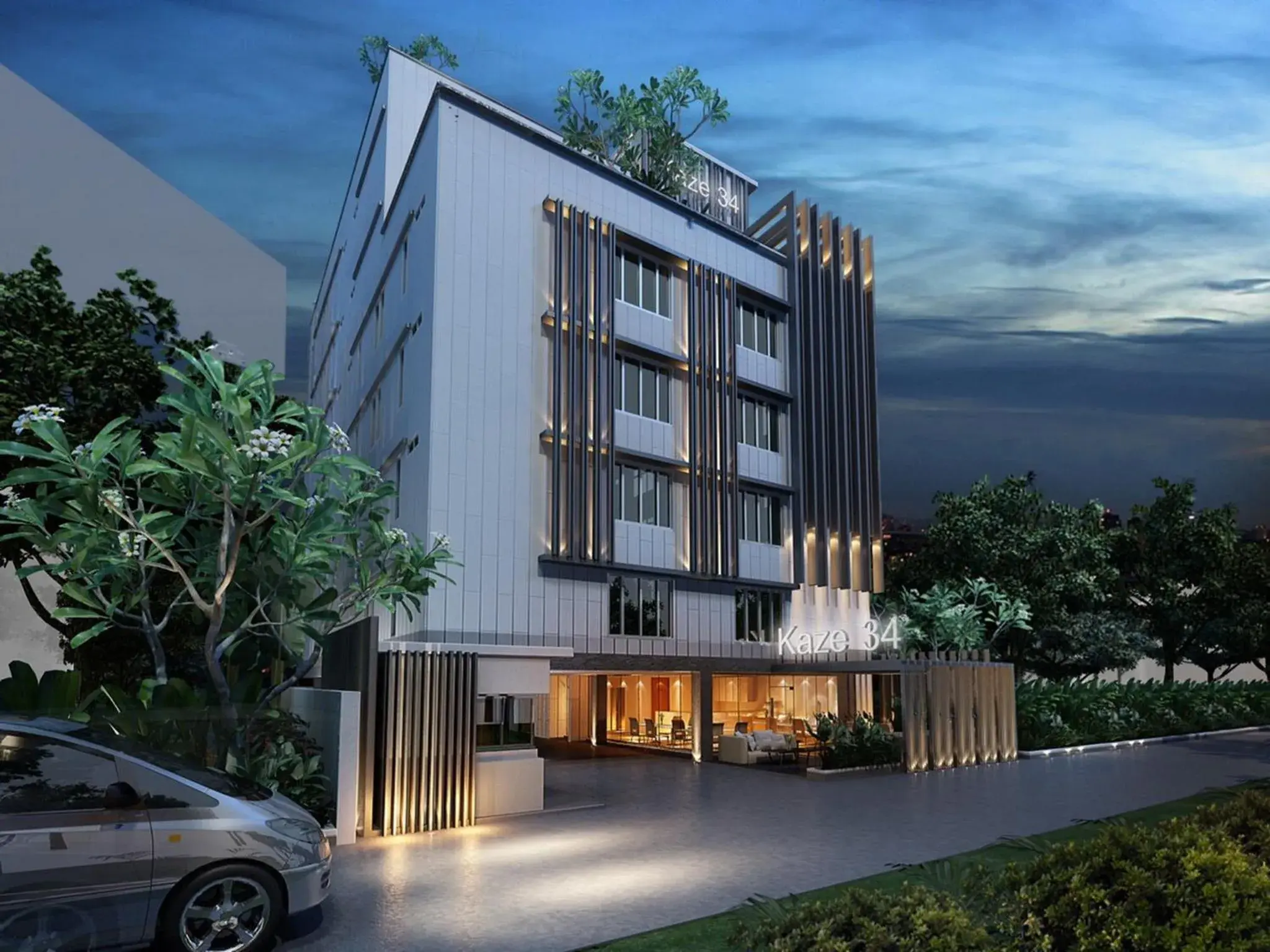 Property building in The Kaze 34 Hotel and Serviced Residence Property building in The Kaze 34 Hotel and Serviced Residence