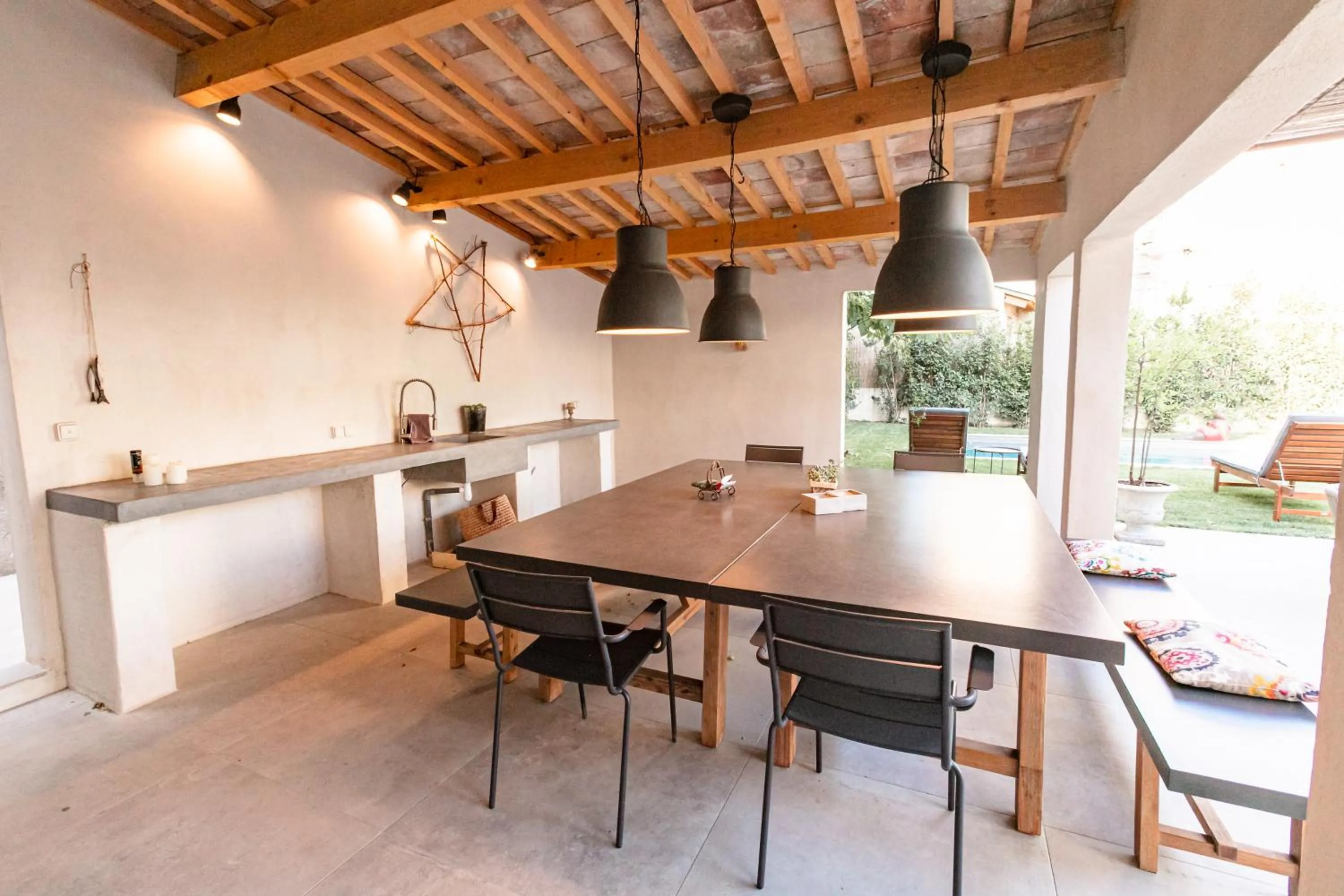 Swimming pool, Dining Area in Gabrielle Jeanne