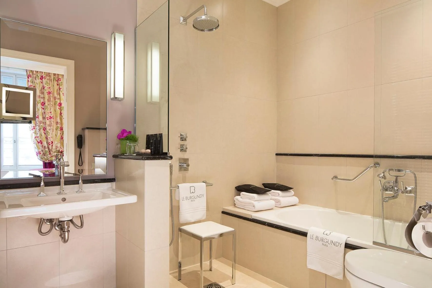 Bathroom in Le Burgundy Paris