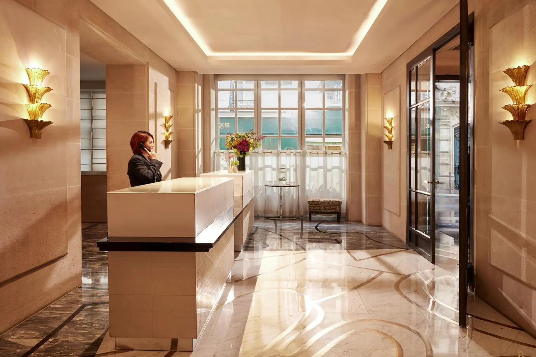 Lobby or reception in Le Burgundy Paris Lobby or reception in Le Burgundy Paris