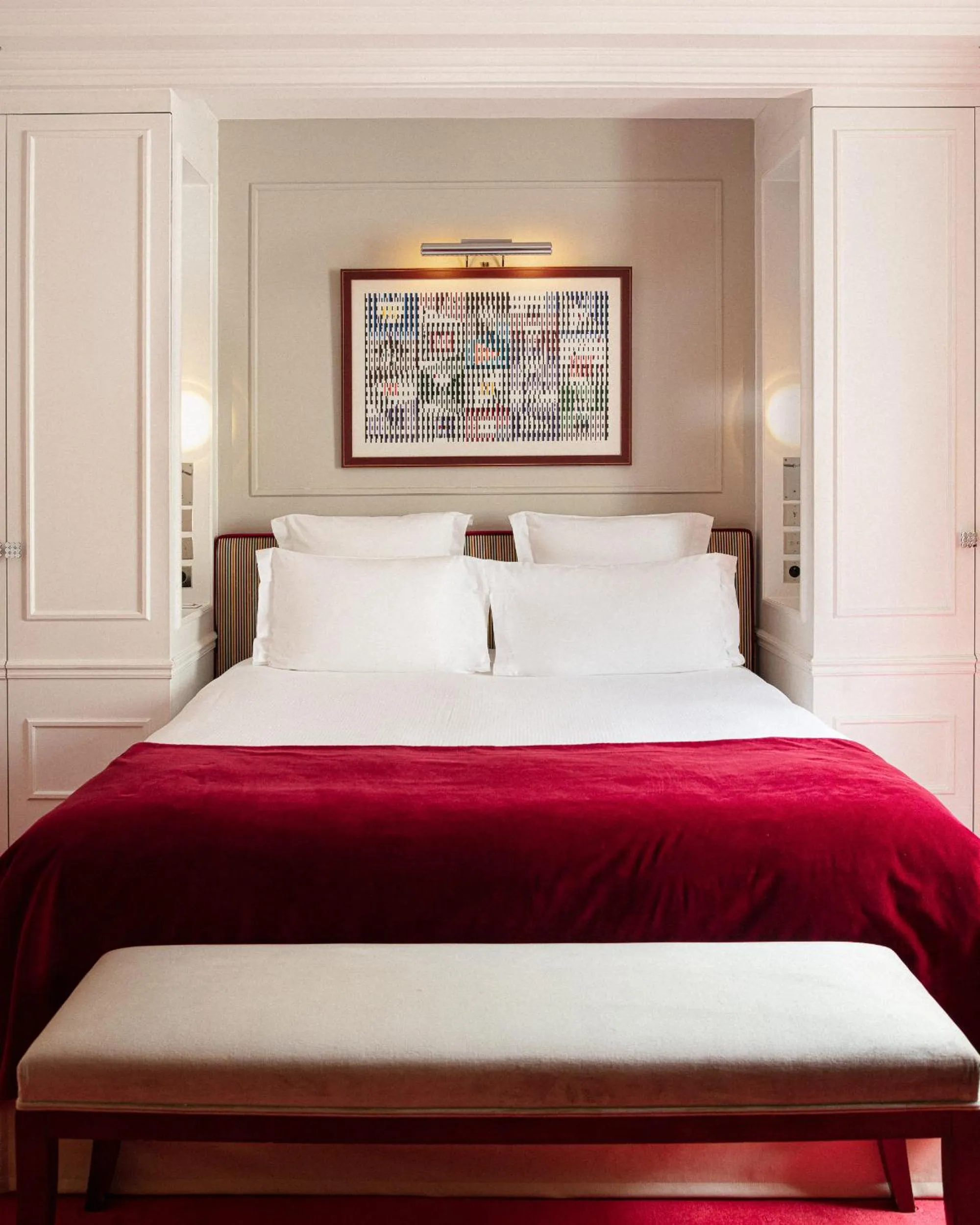 Bed in Le Burgundy Paris