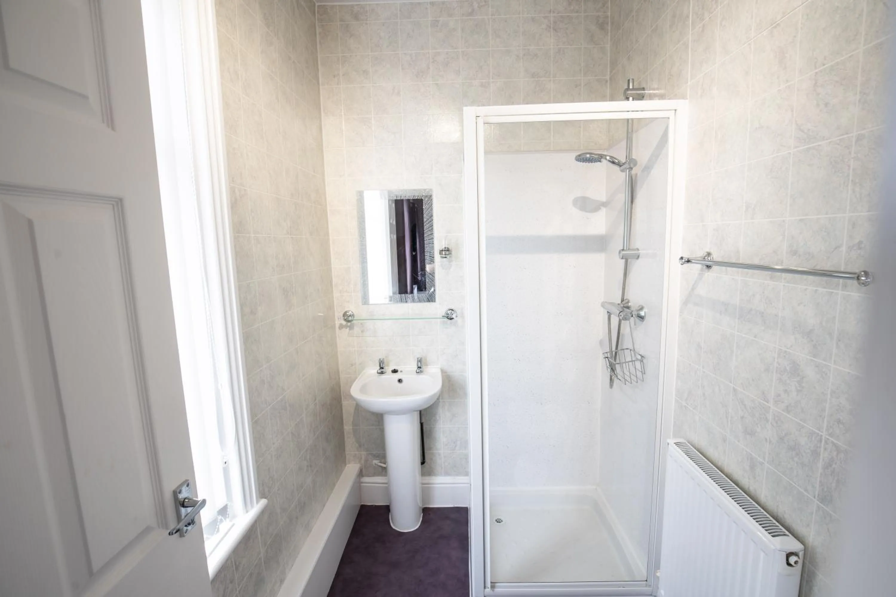 Shower in The Gables Hotel by Cherish Lewis Blackpool
