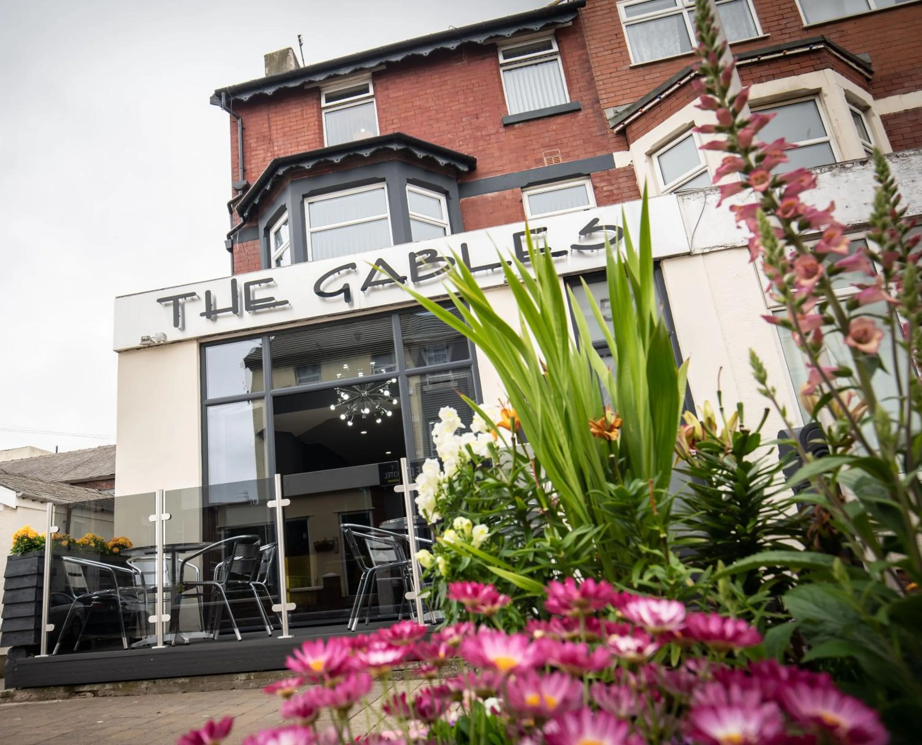 Patio in The Gables Hotel by Cherish Lewis Blackpool