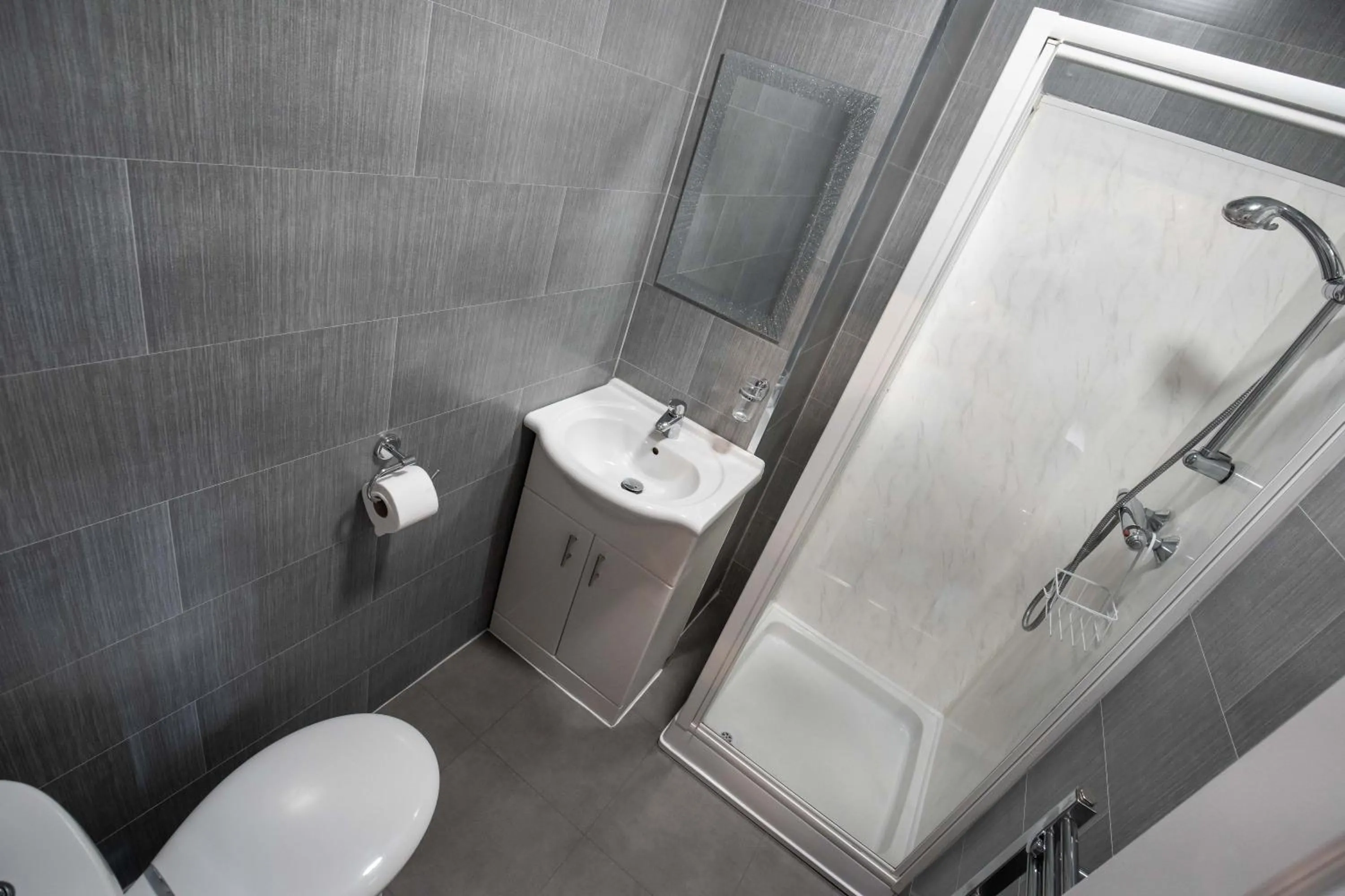 Shower in The Gables Hotel by Cherish Lewis Blackpool