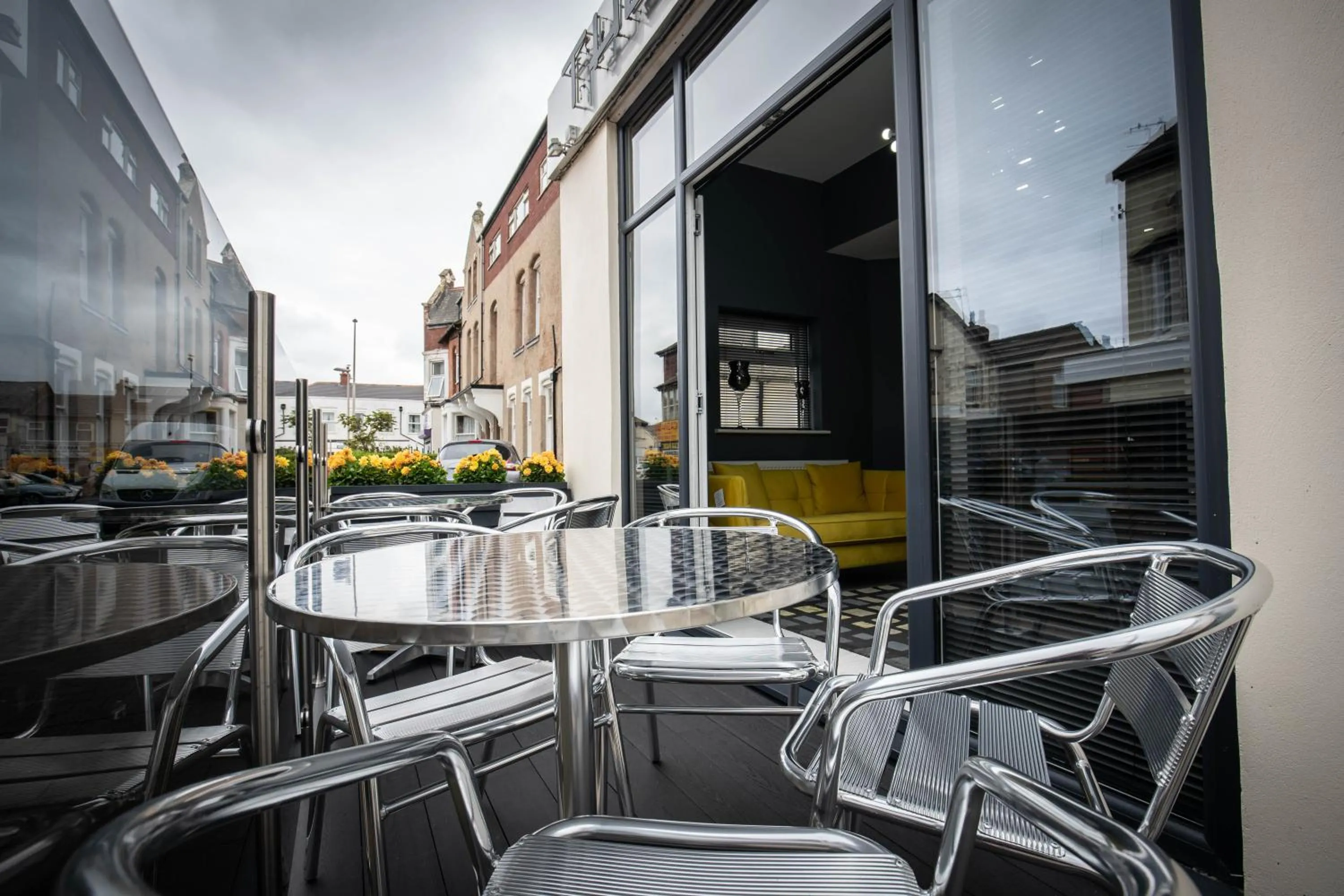 Patio in The Gables Hotel by Cherish Lewis Blackpool