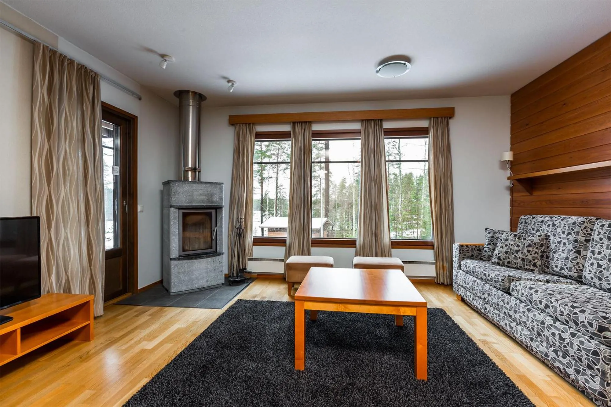 Seating area in Imatran Kylpylä Spa Apartments