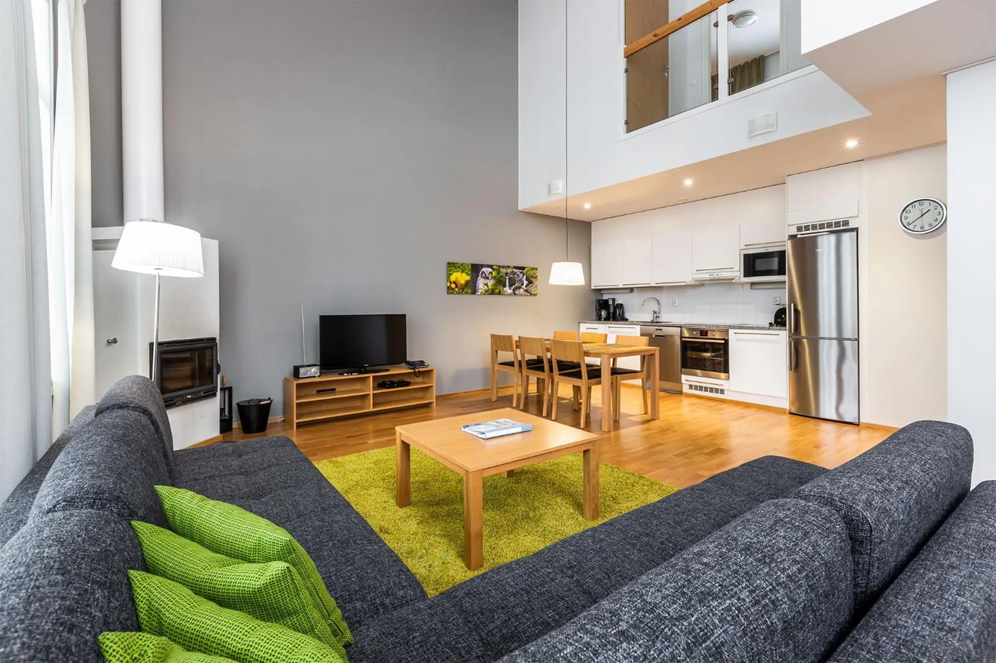 Living room in Imatran Kylpylä Spa Apartments