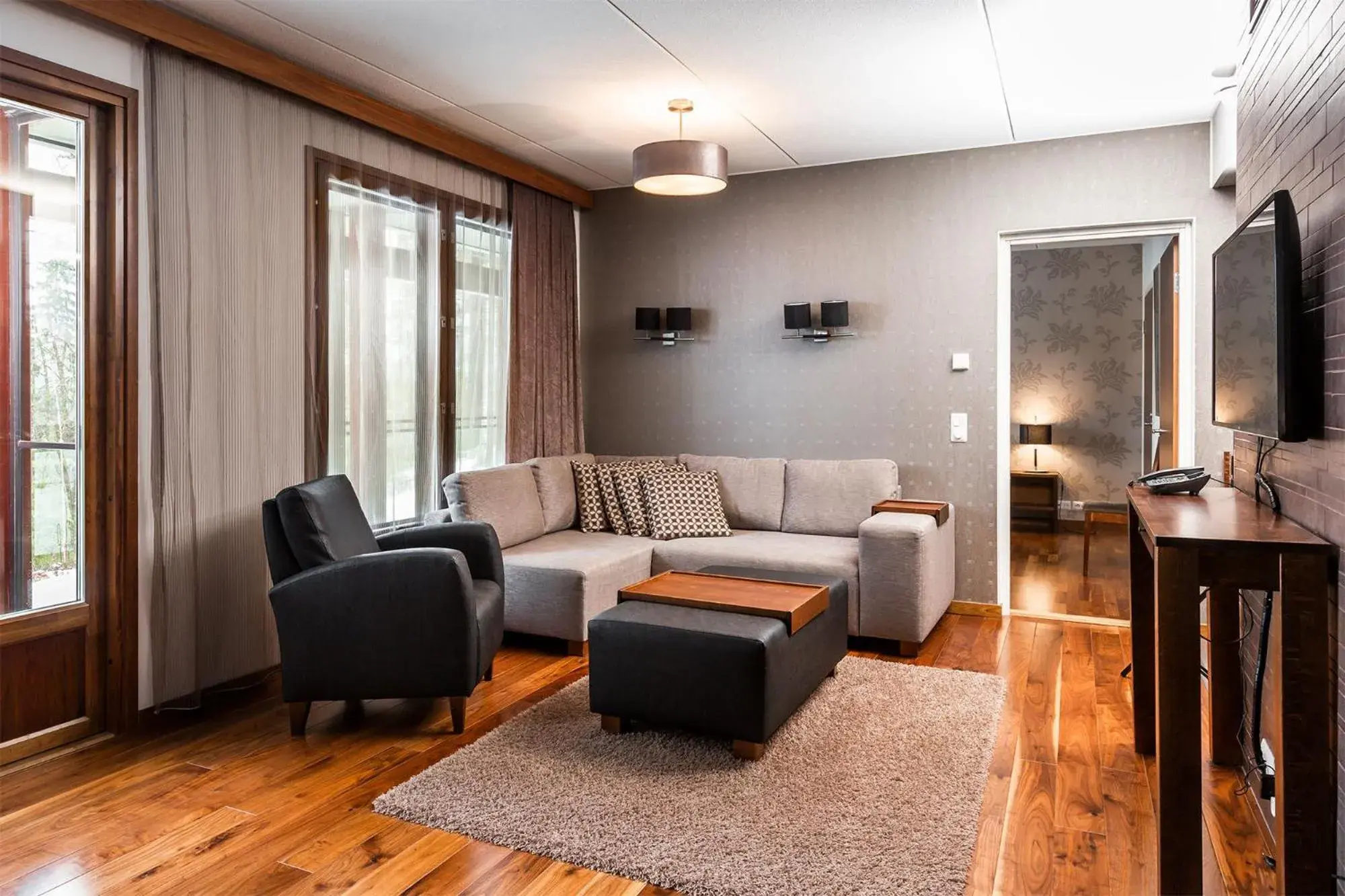 Two-Bedroom Ridge Lodge with Sauna - Spa access included in Imatran Kylpylä Spa Apartments Two-Bedroom Ridge Lodge with Sauna - Spa access included in Imatran Kylpylä Spa Apartments