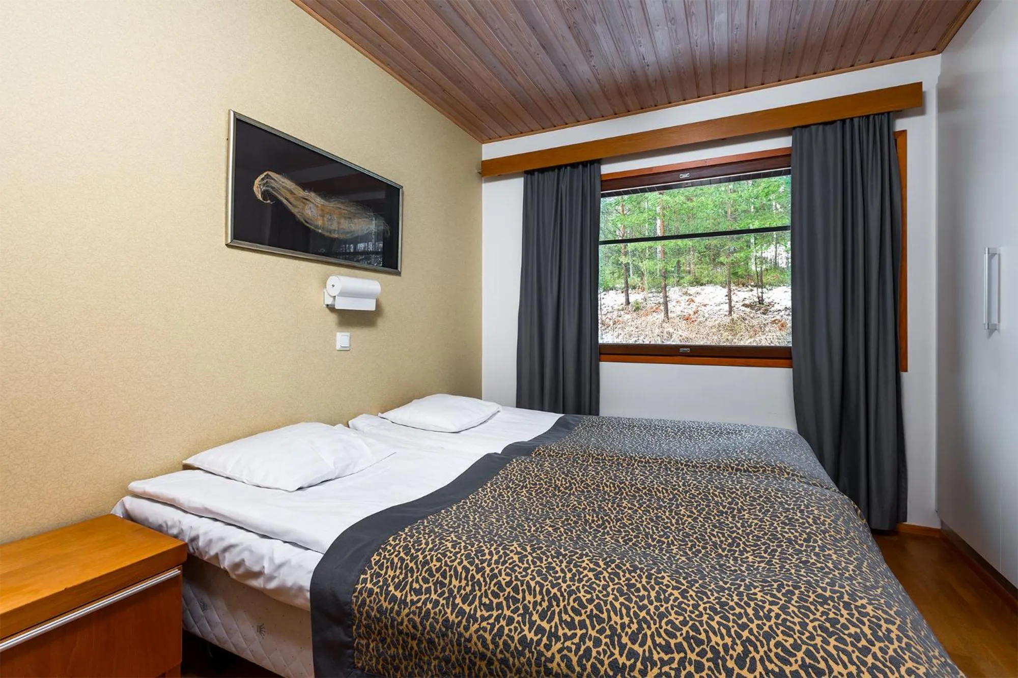 Bedroom, Bed in Imatran Kylpylä Spa Apartments