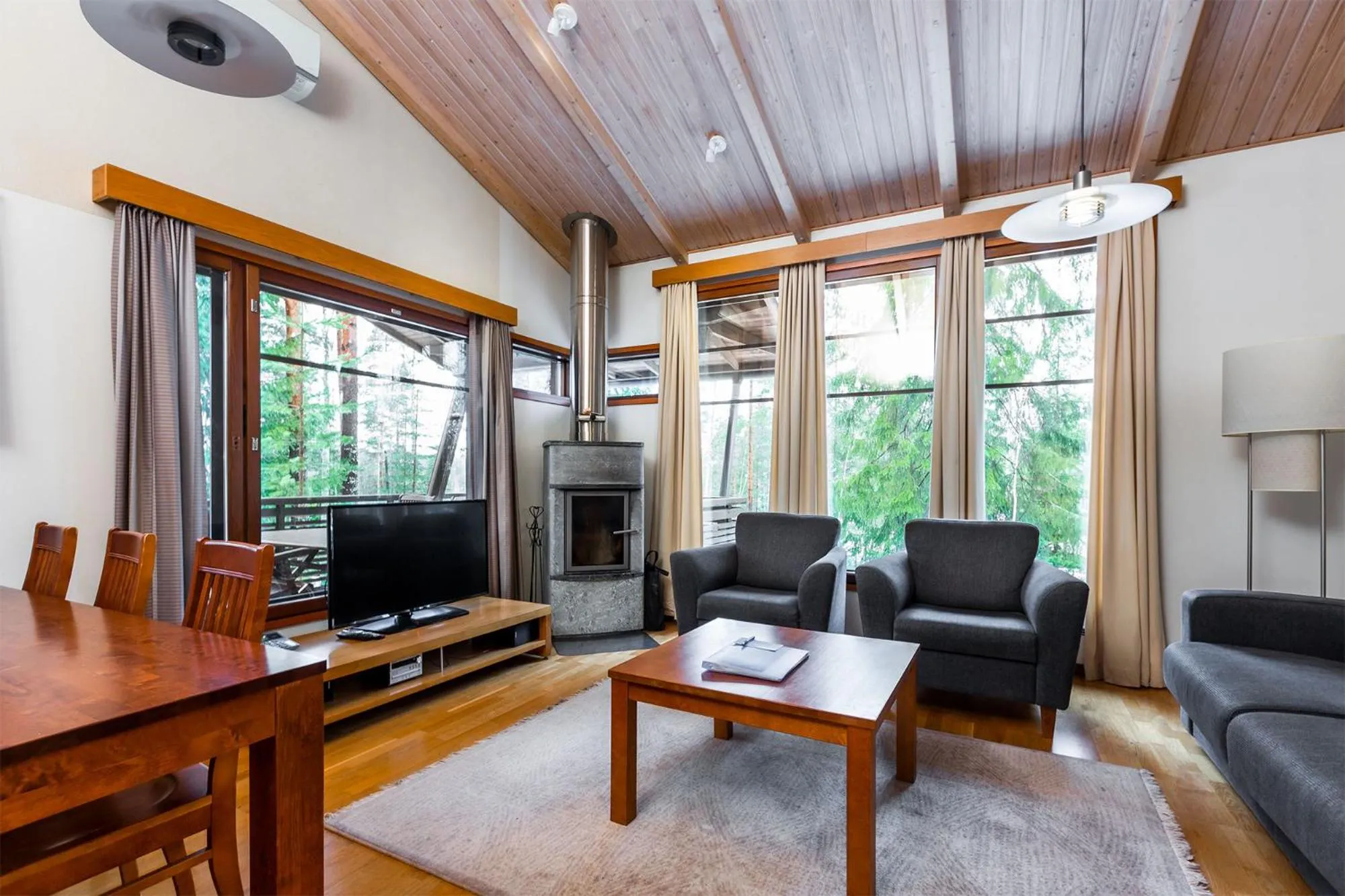 Living room in Imatran Kylpylä Spa Apartments