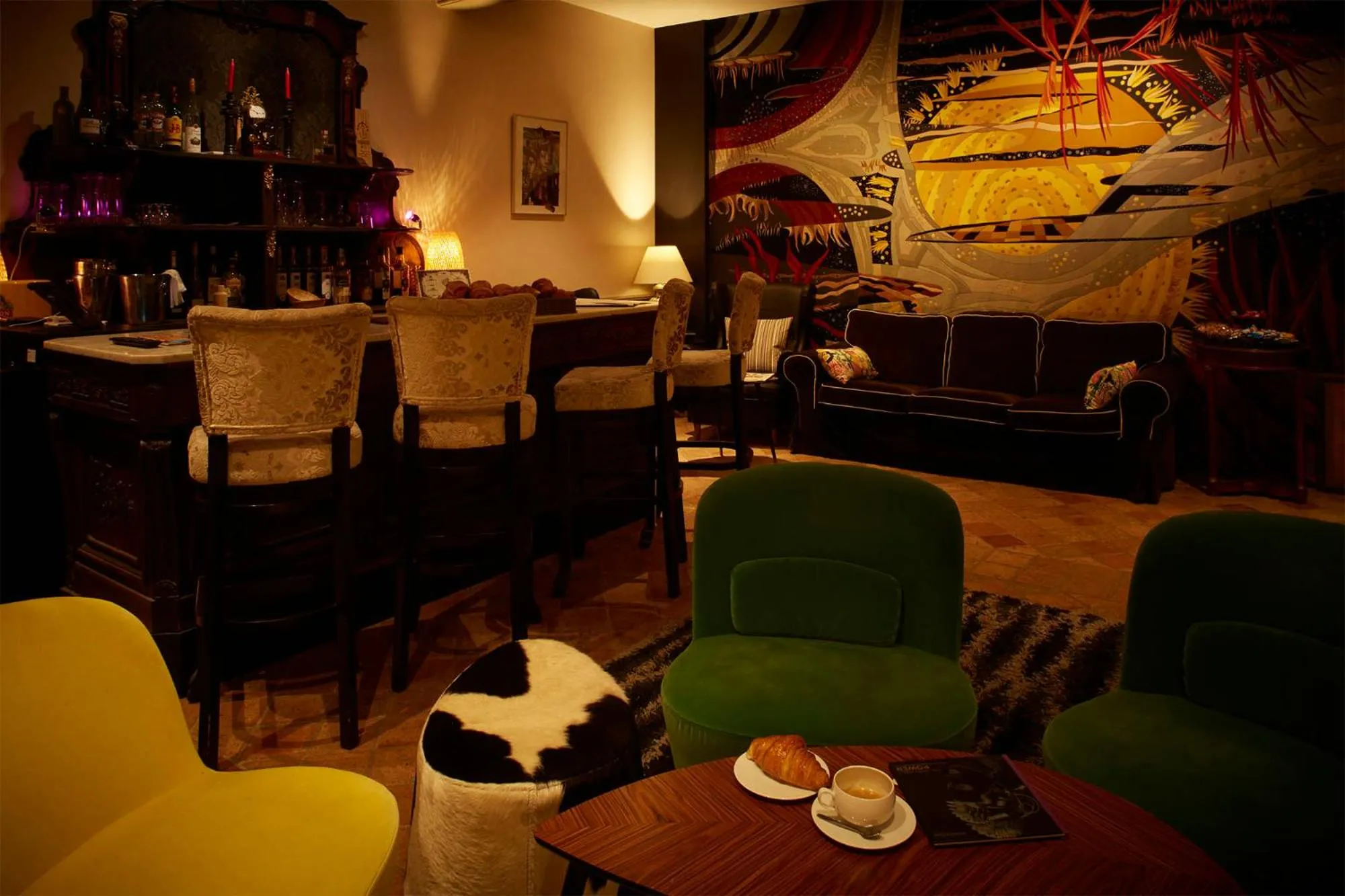 Lounge or bar in Château de Candie