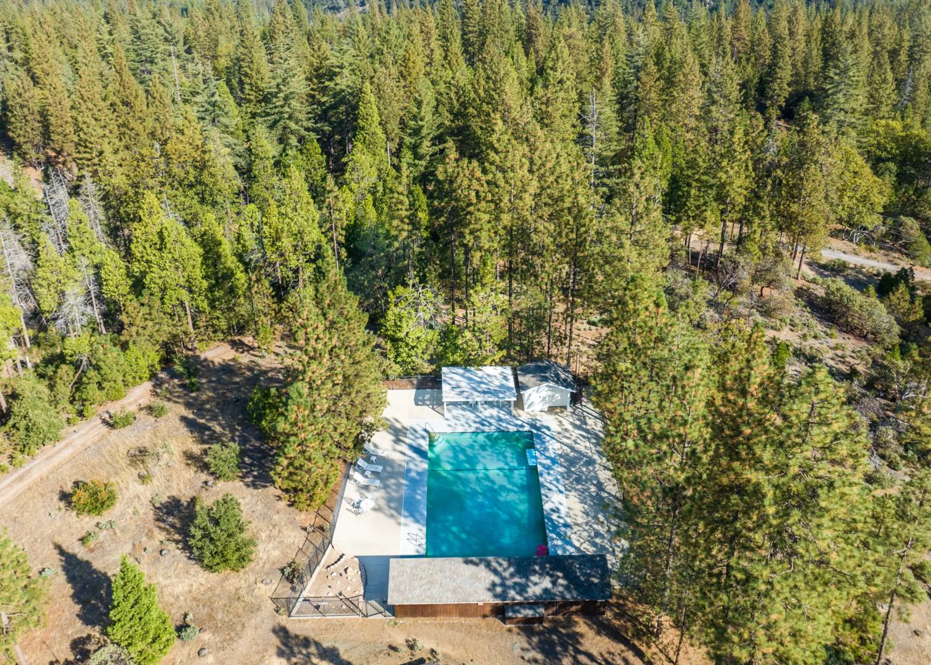 Swimming pool in Inn at Sugar Pine Ranch