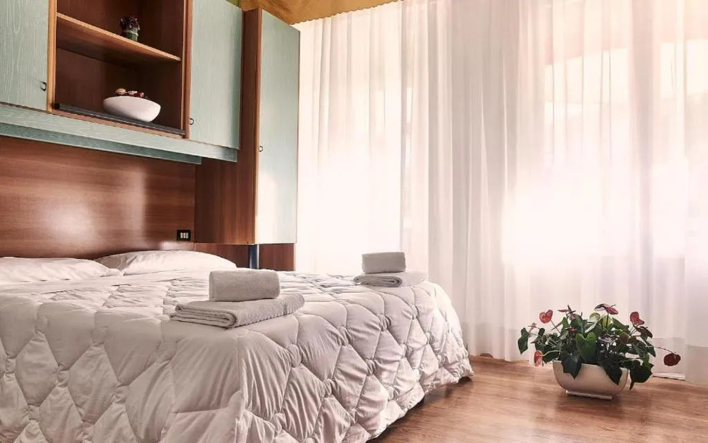 Bed in Hotel Villa Roma