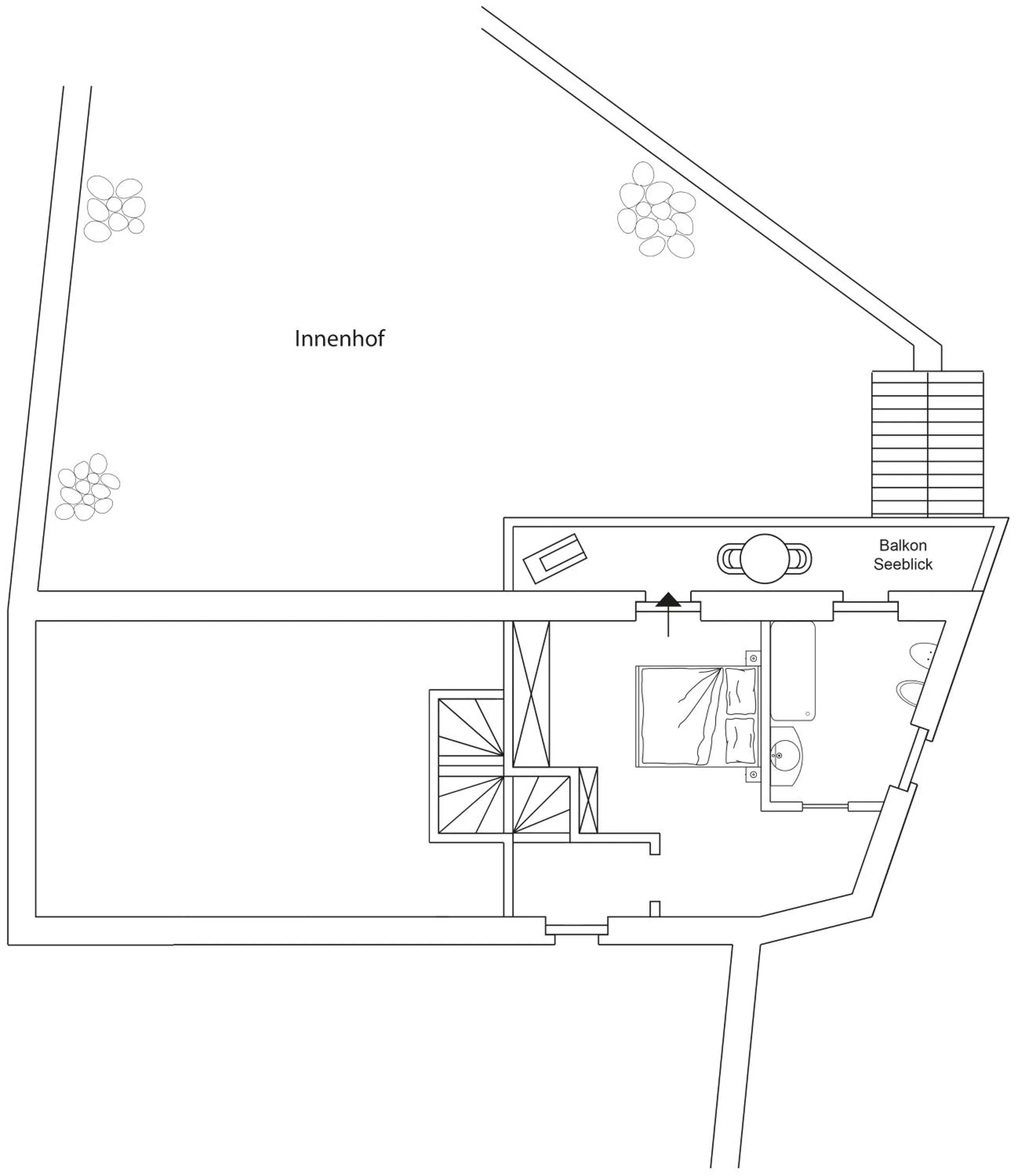 Bedroom in Il Chiostrino