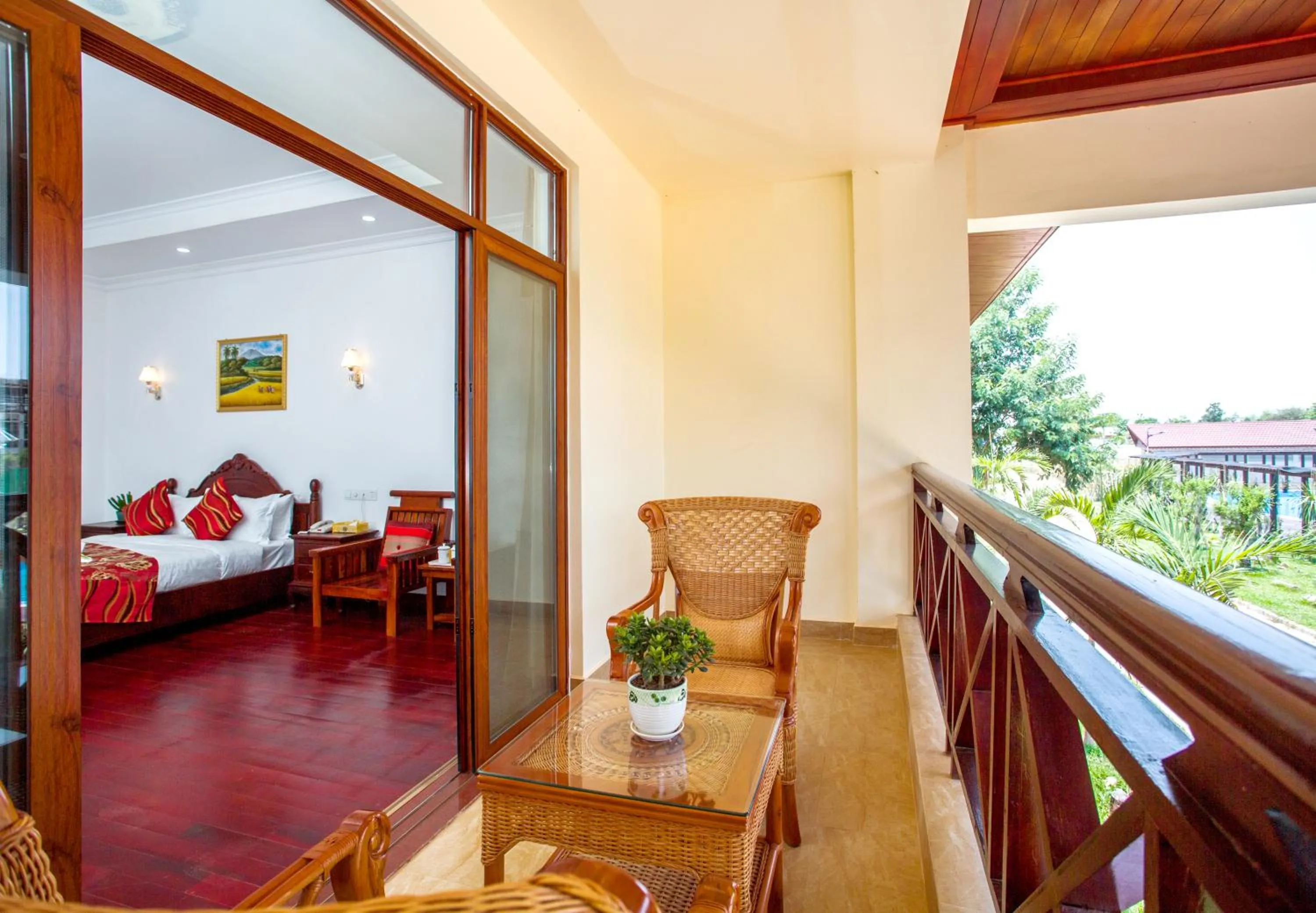 Balcony/Terrace, Bed in 36Manor International Sport Hotel