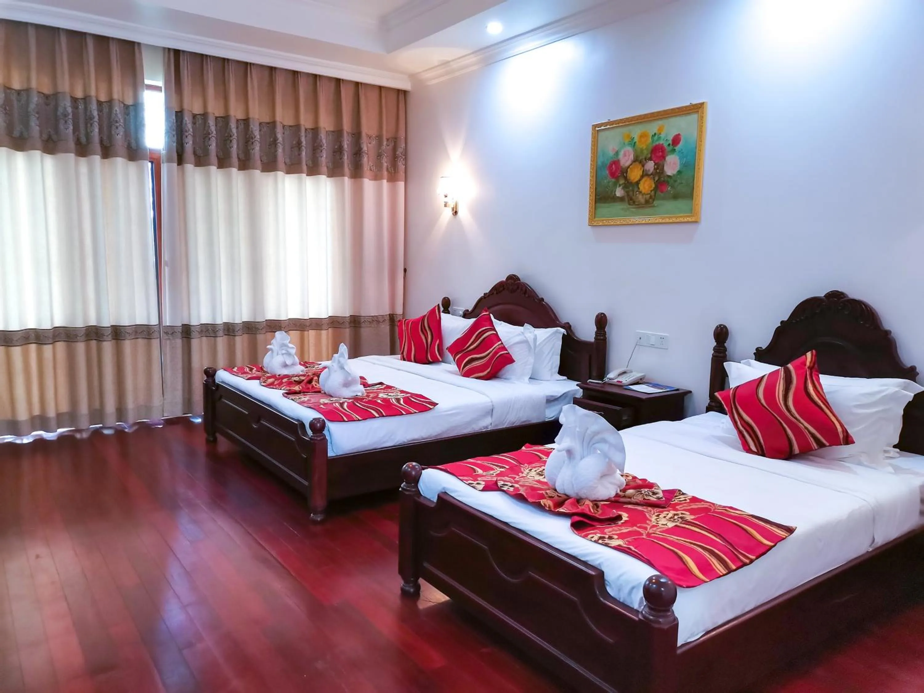 Bed in 36Manor International Sport Hotel