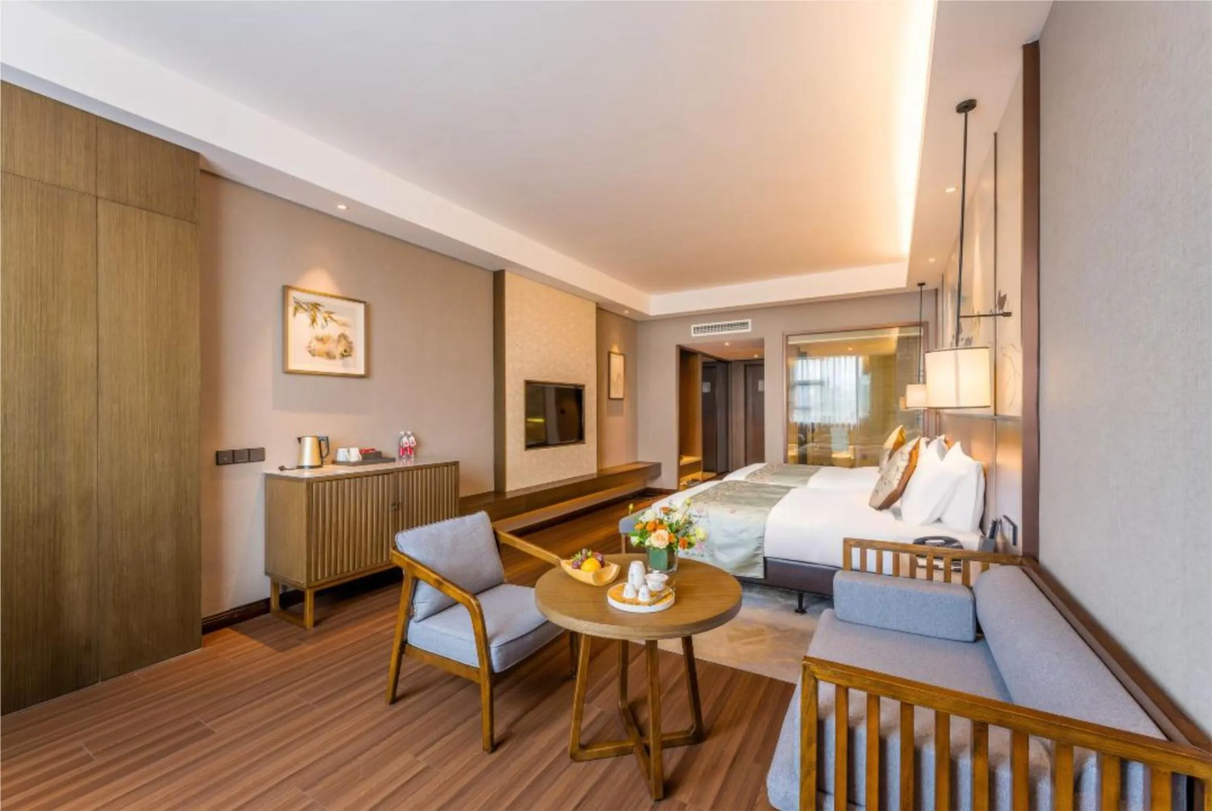 Bed in Millennium Resort Wuyishan