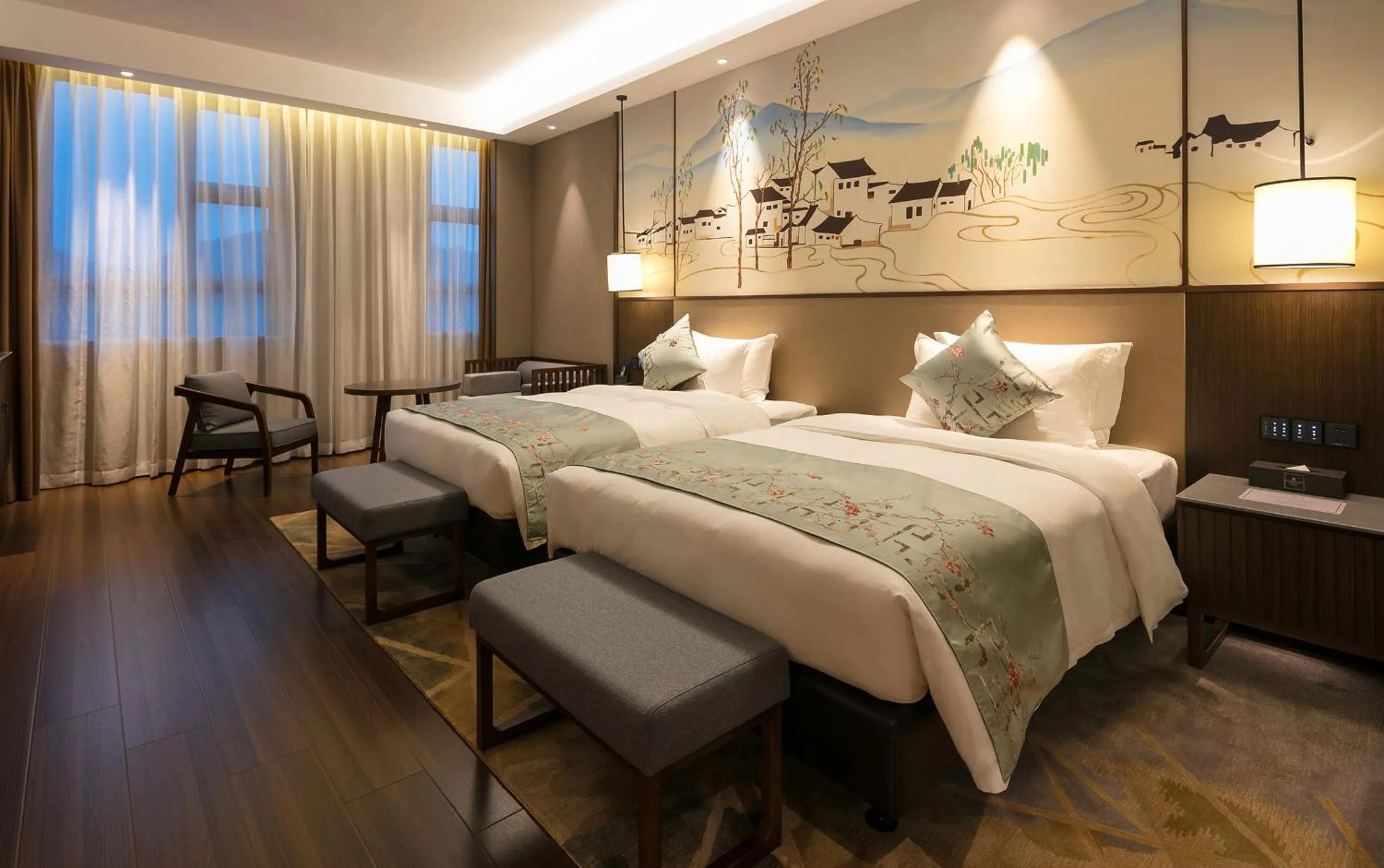 Bed in Millennium Resort Wuyishan