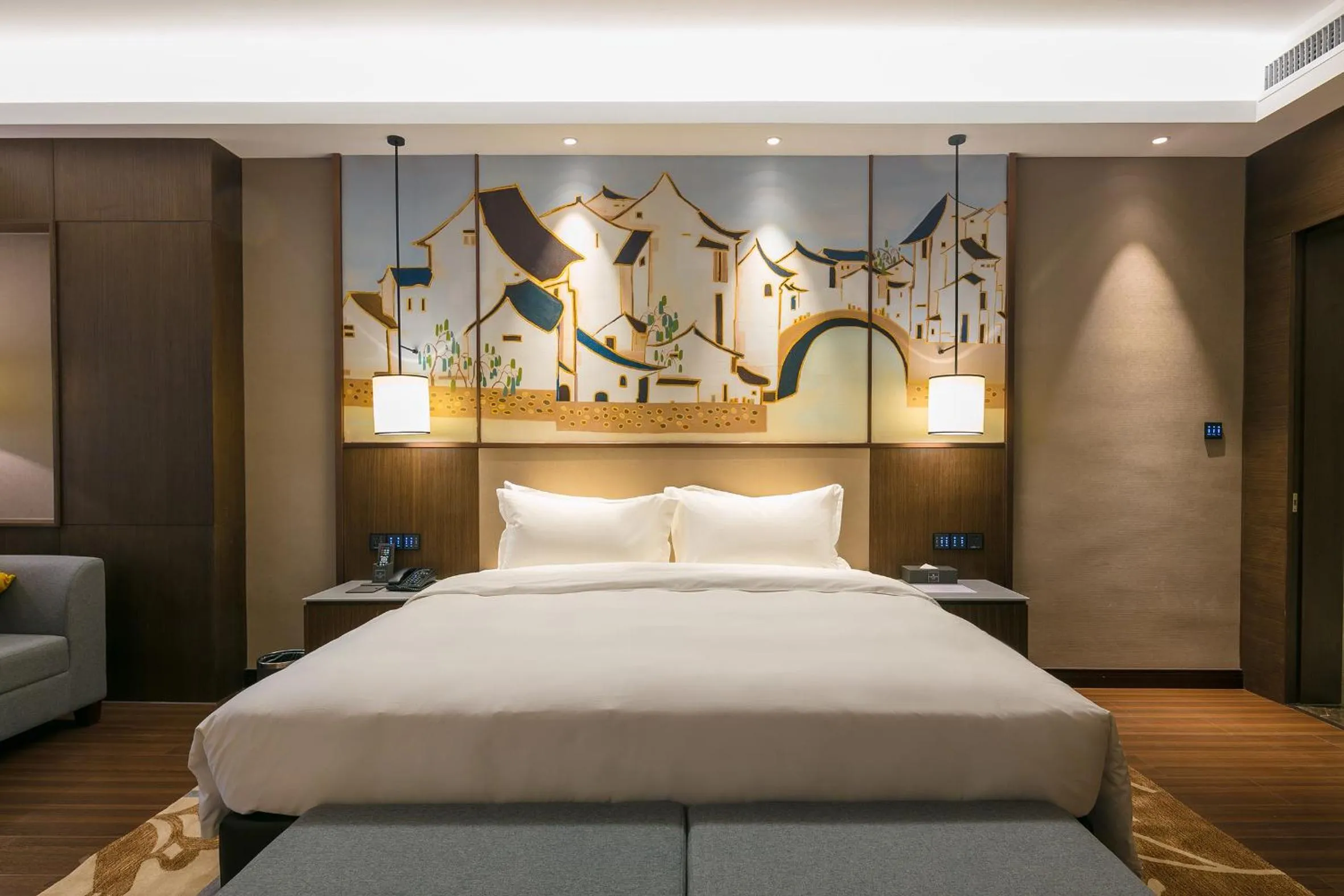 Bed in Millennium Resort Wuyishan