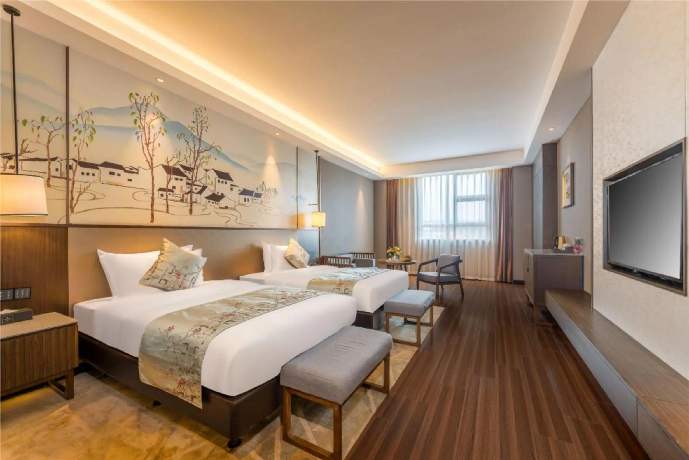 Bed in Millennium Resort Wuyishan