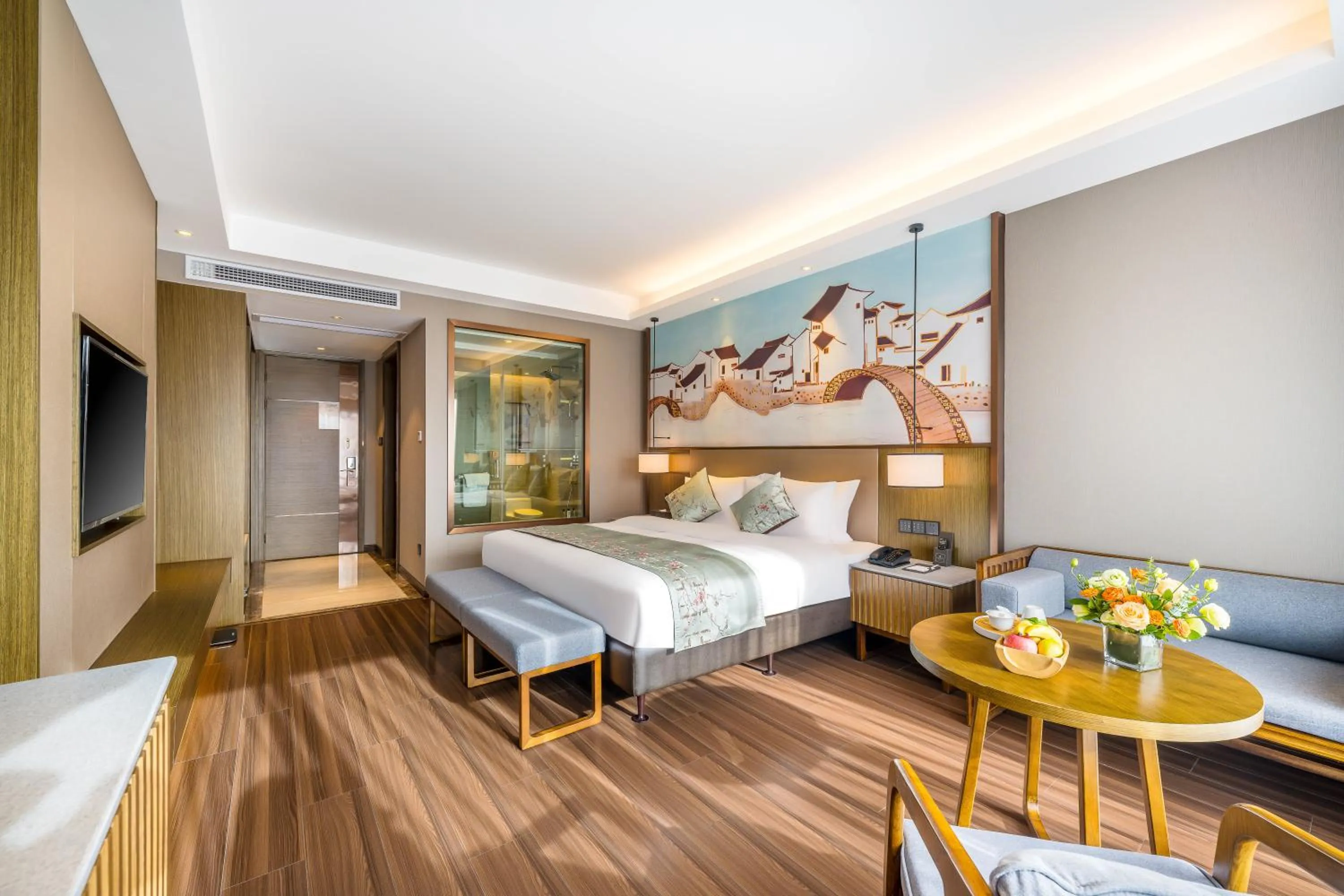 Bed in Millennium Resort Wuyishan