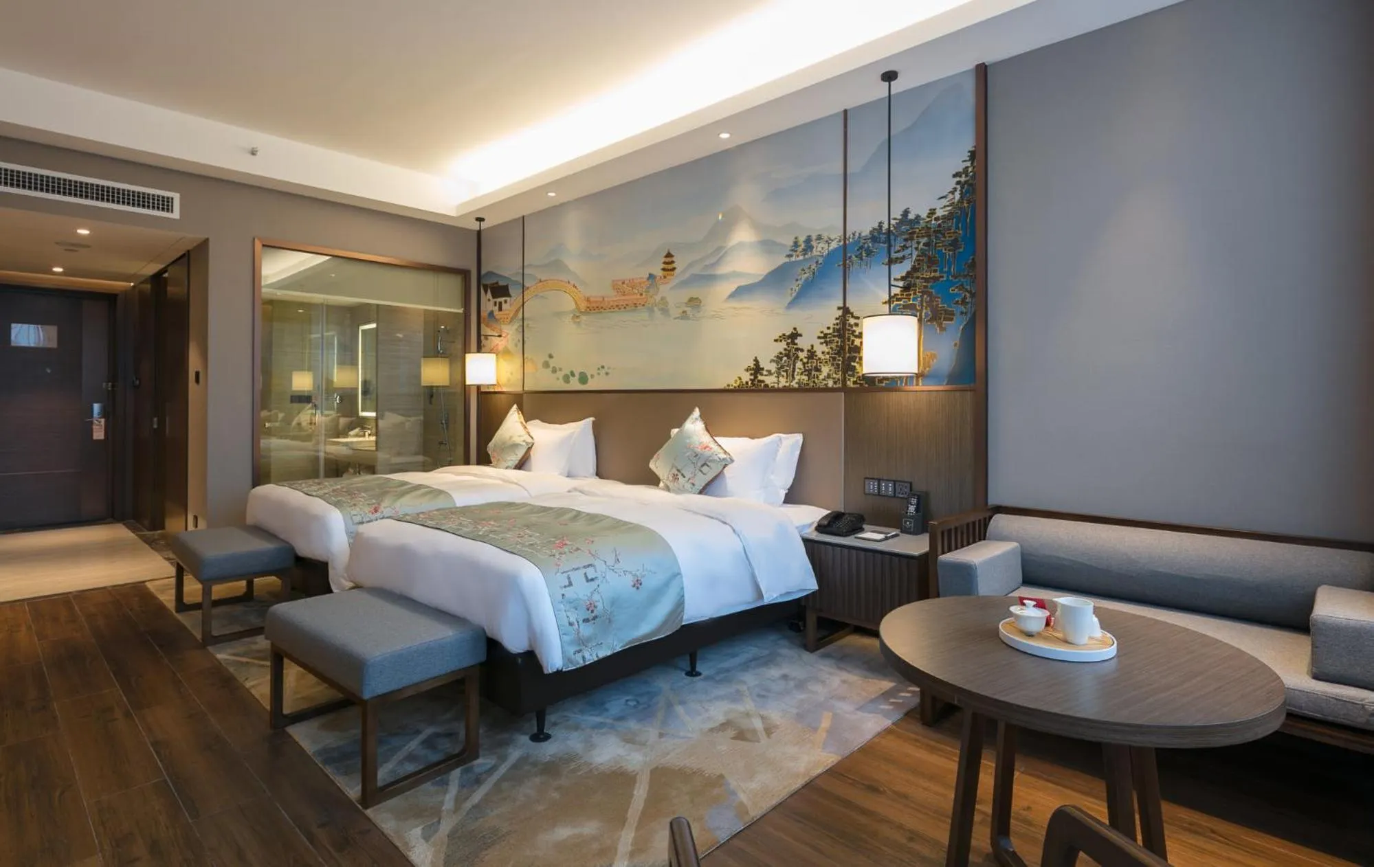 Bed in Millennium Resort Wuyishan