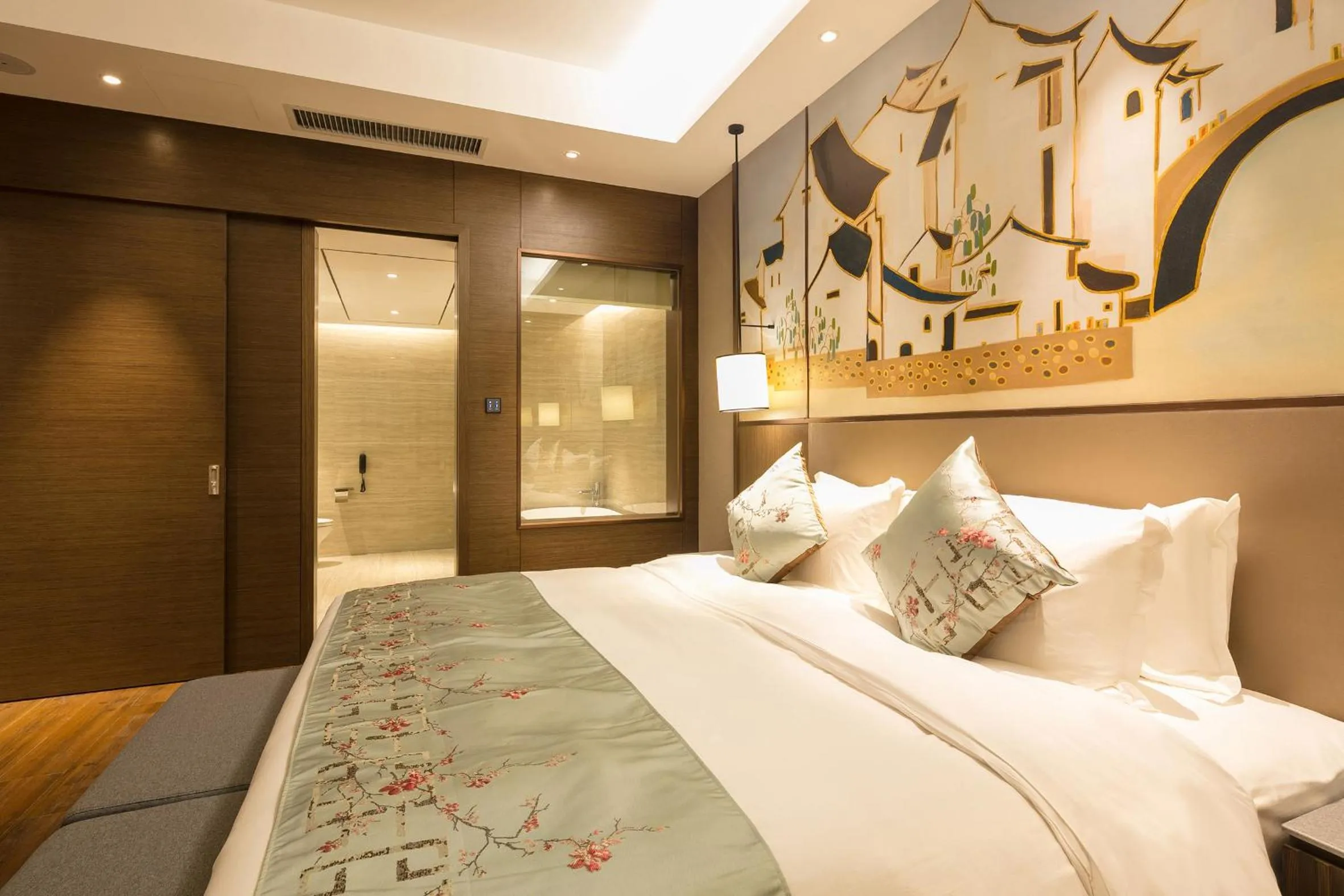 Bed in Millennium Resort Wuyishan