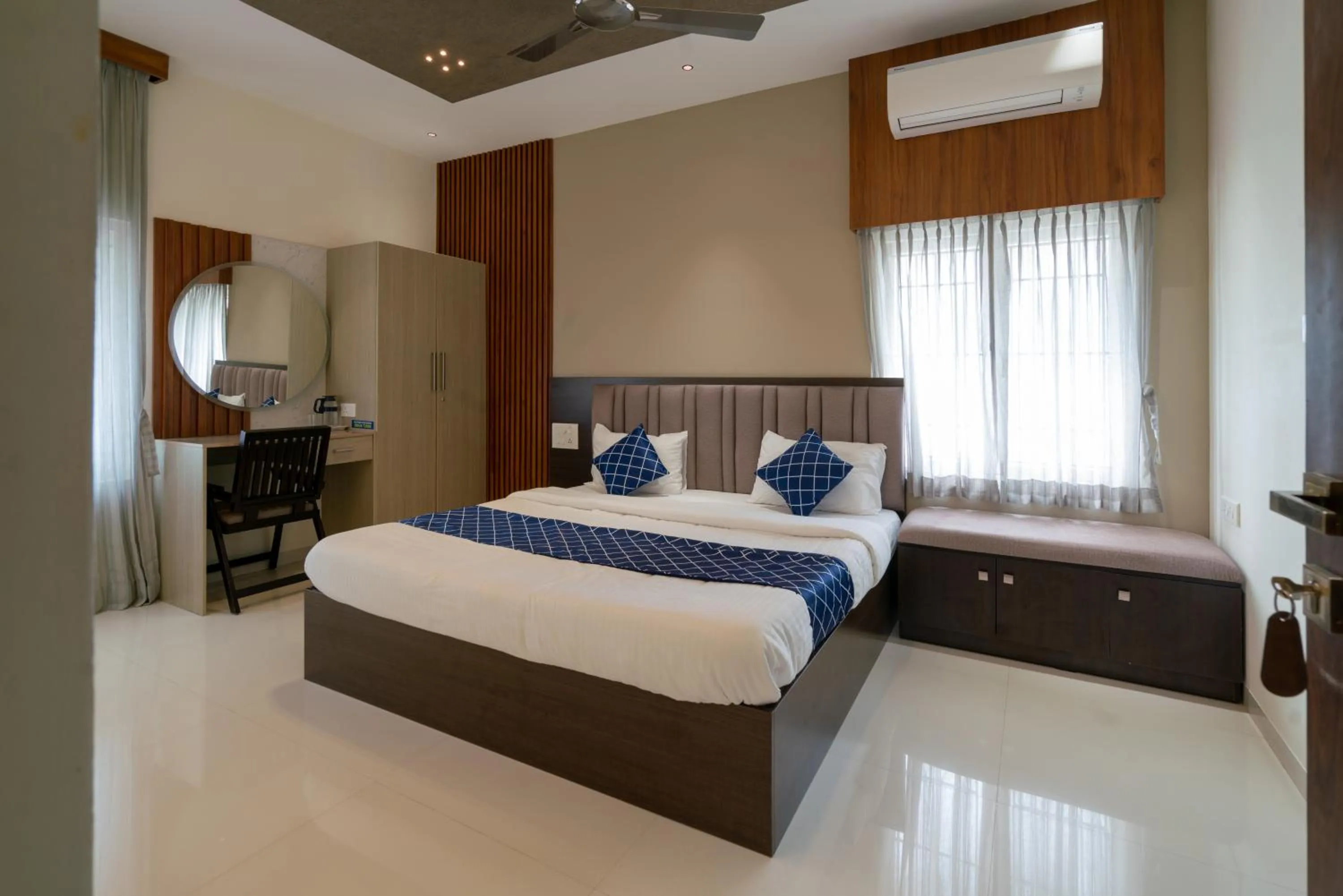 Bedroom, Bed in THE SURRYA MAX RESIDENCY