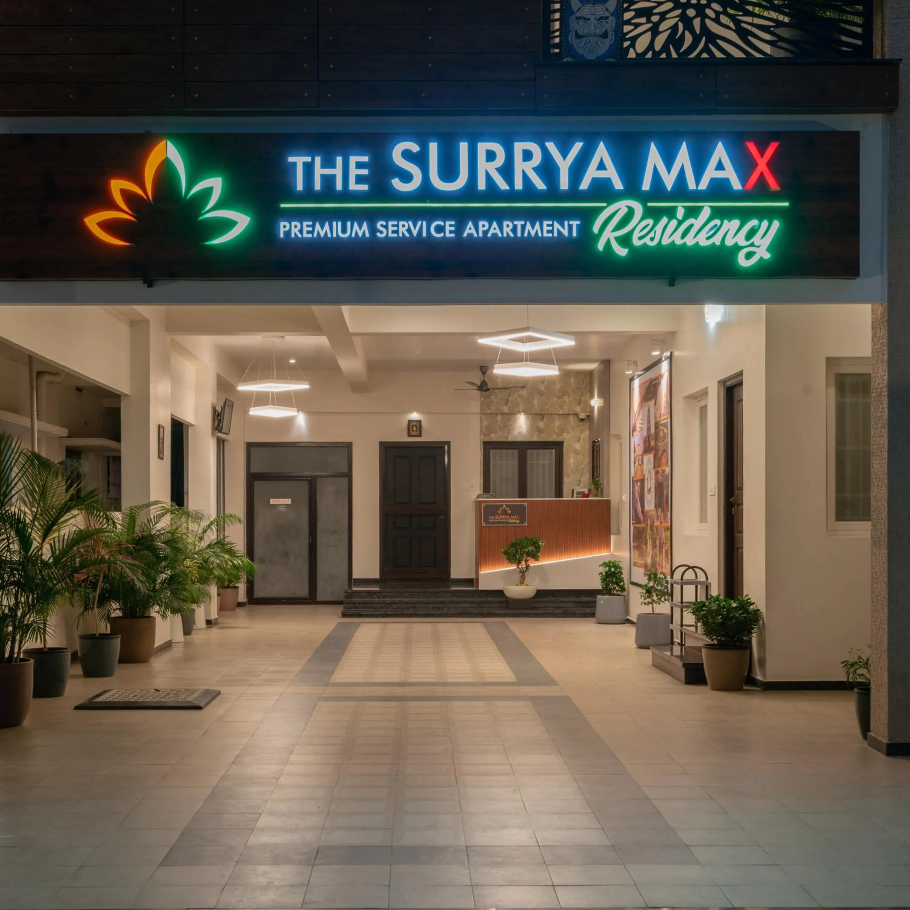Lobby or reception in THE SURRYA MAX RESIDENCY