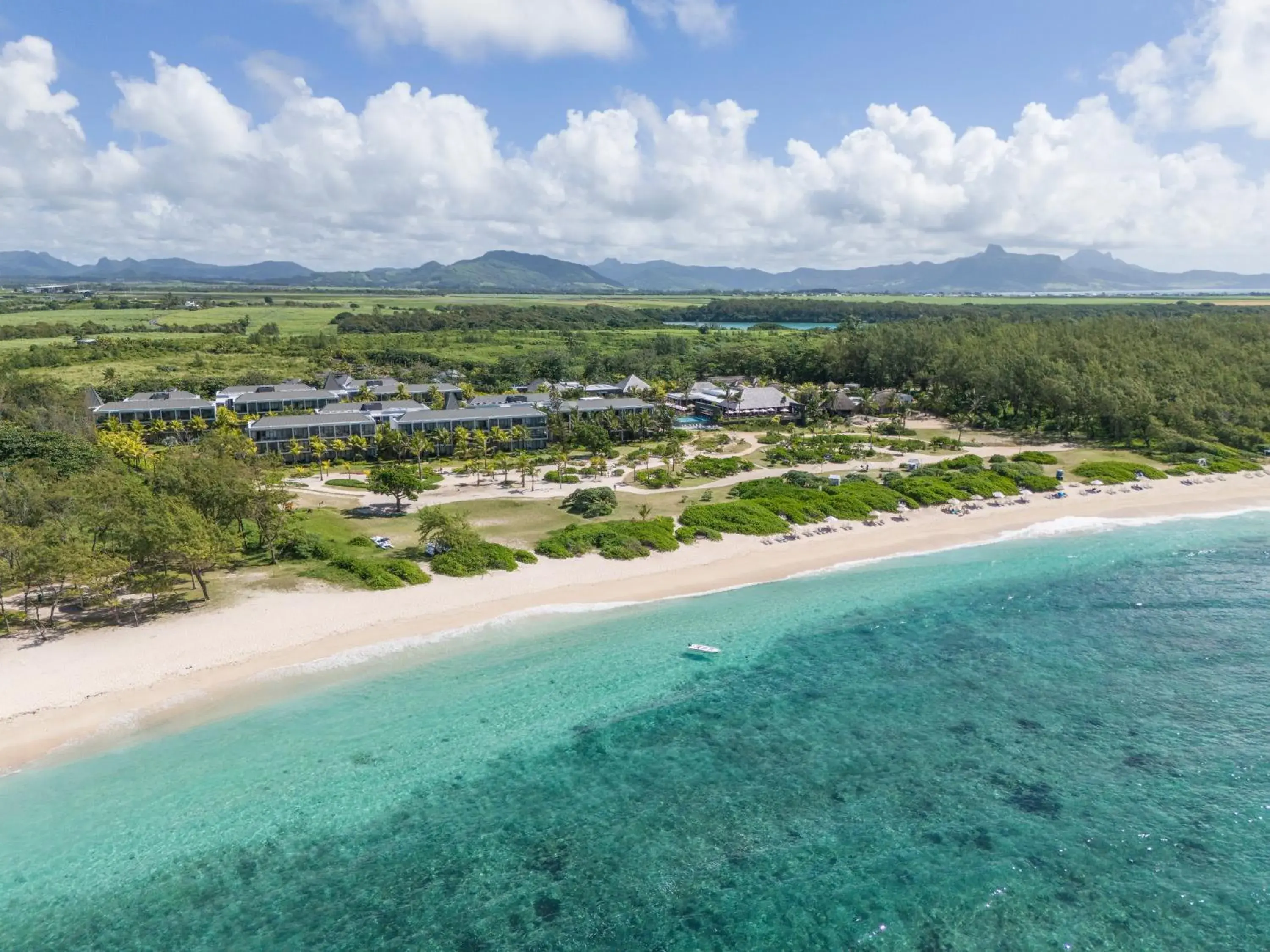 Bird's eye view in Anantara Iko Mauritius Resort & Villas Bird's eye view in Anantara Iko Mauritius Resort & Villas