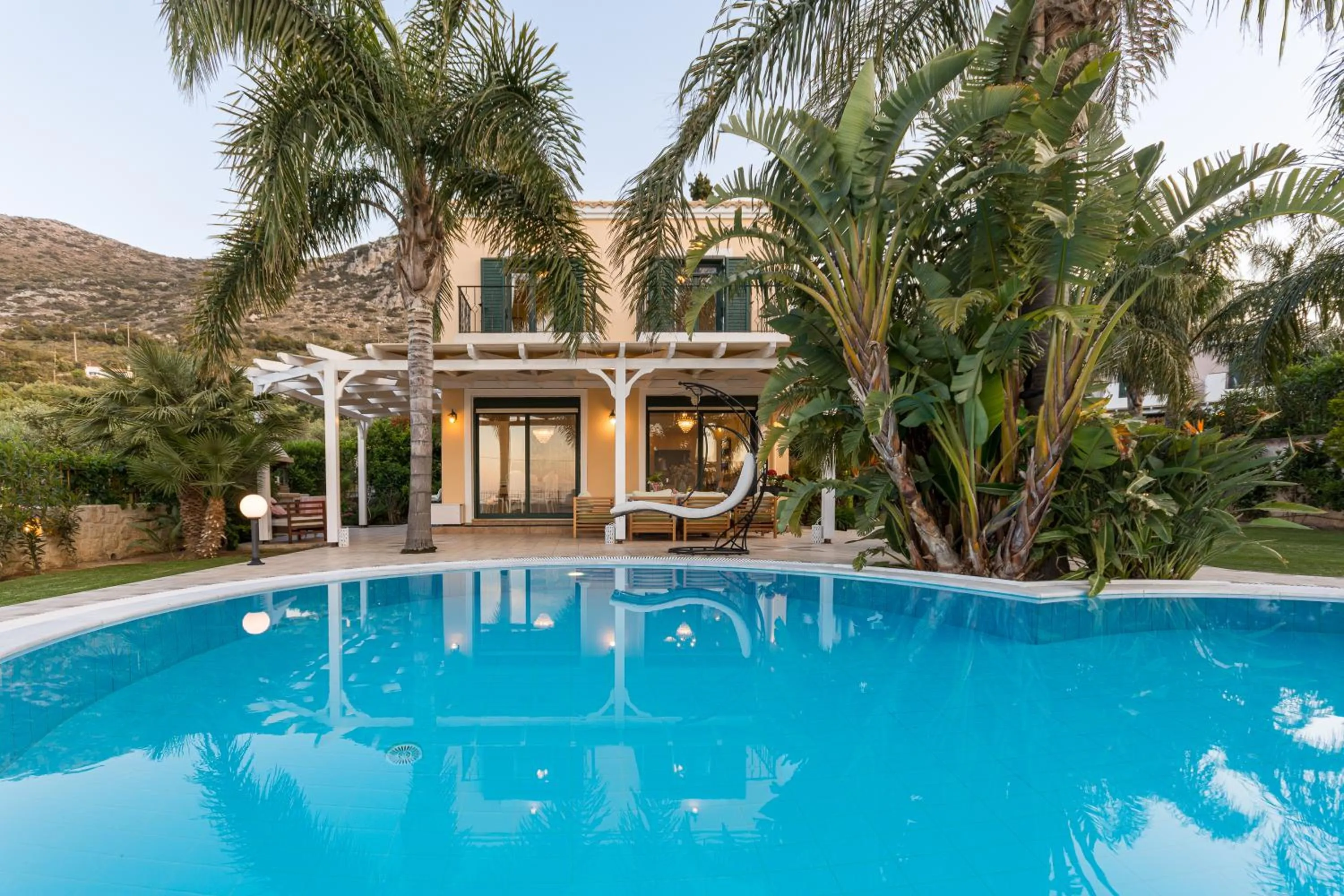 Garden view in Pandora Villas