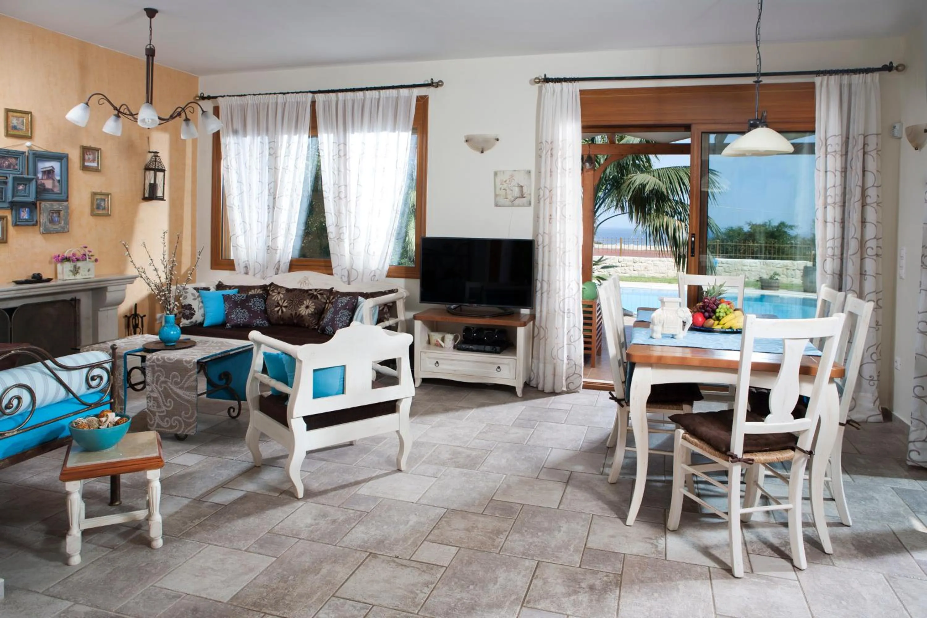 Living room in Pandora Villas