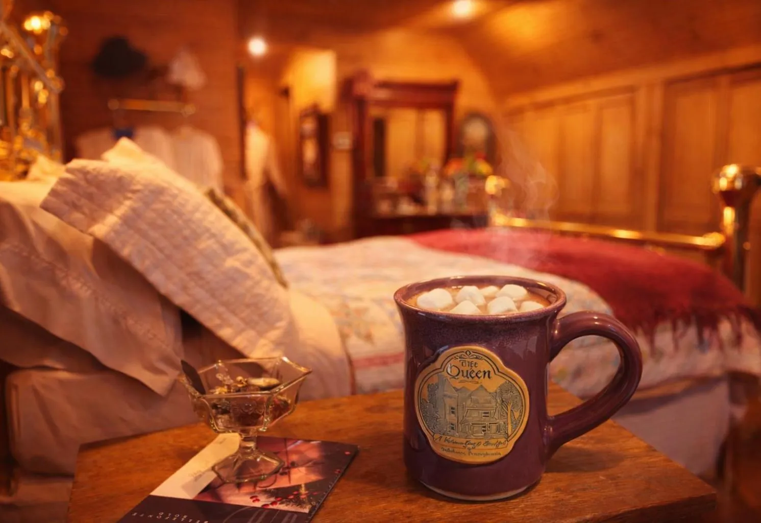 Bed in The Queen, A Victorian Bed & Breakfast