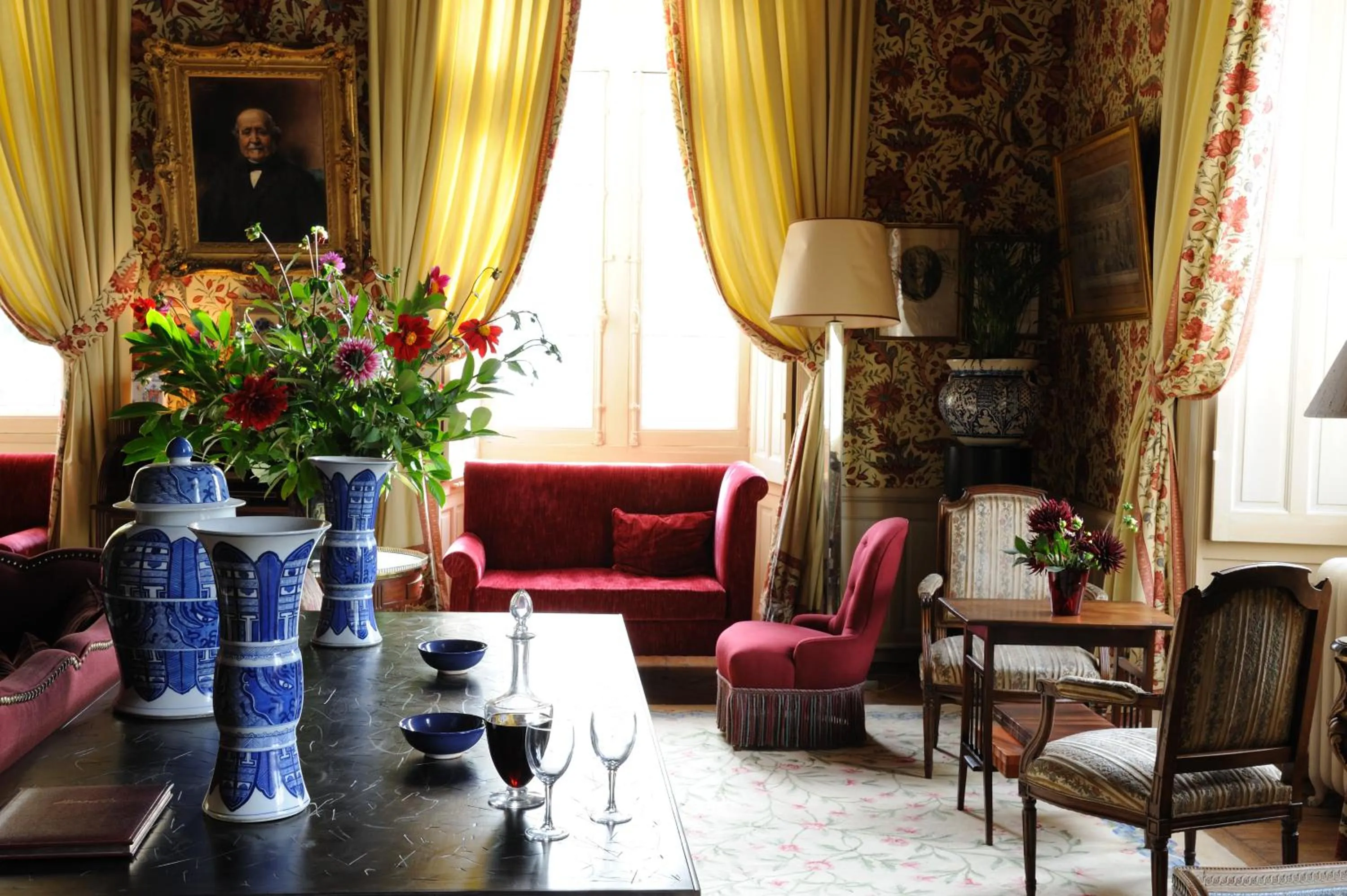 Lobby or reception in Château De La Bourdaisière