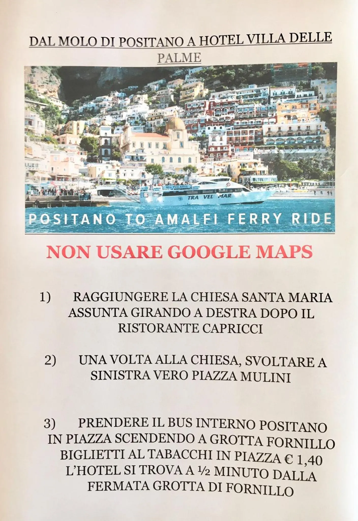 Logo/Certificate/Sign in Hotel Villa Delle Palme in Positano