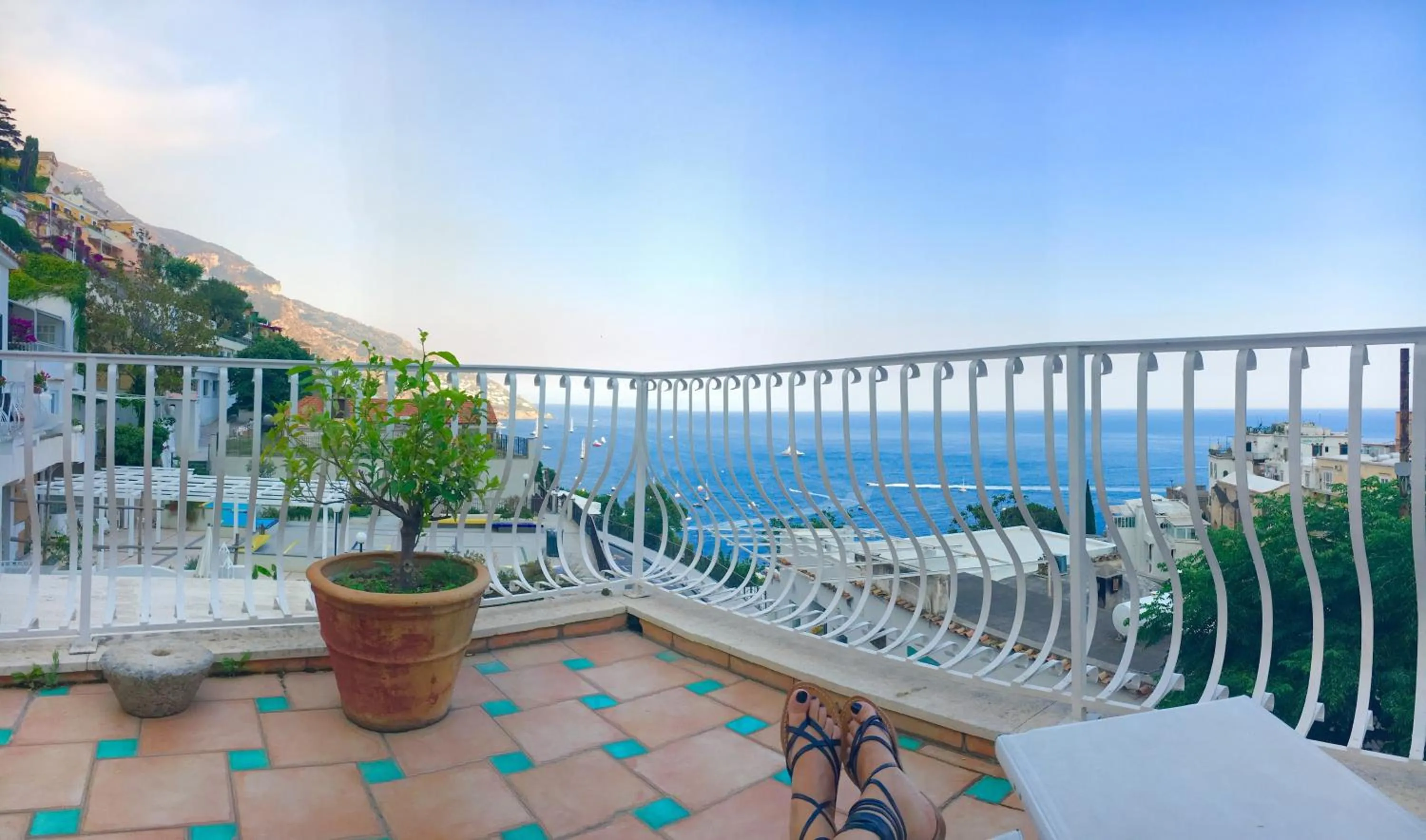 Balcony/Terrace in Hotel Villa Delle Palme in Positano