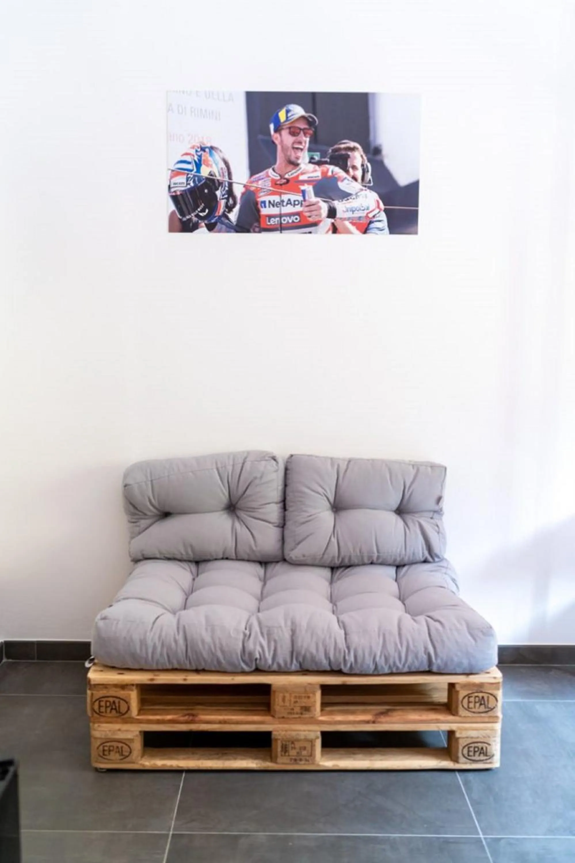 Bedroom in Italian Piston House Sport Moto Rent