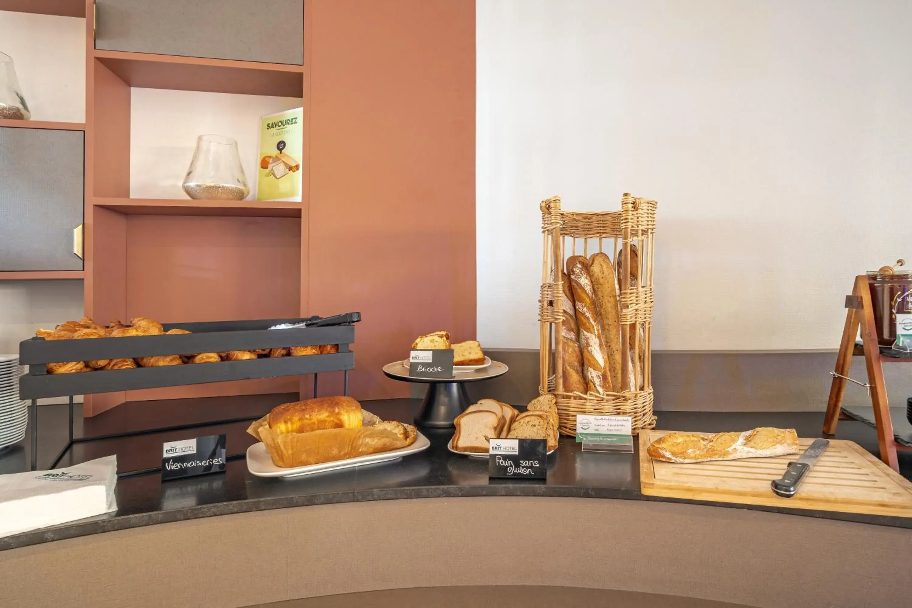 Buffet breakfast in Brit Hotel Angers Parc Expo - L'Acropole Buffet breakfast in Brit Hotel Angers Parc Expo - L'Acropole