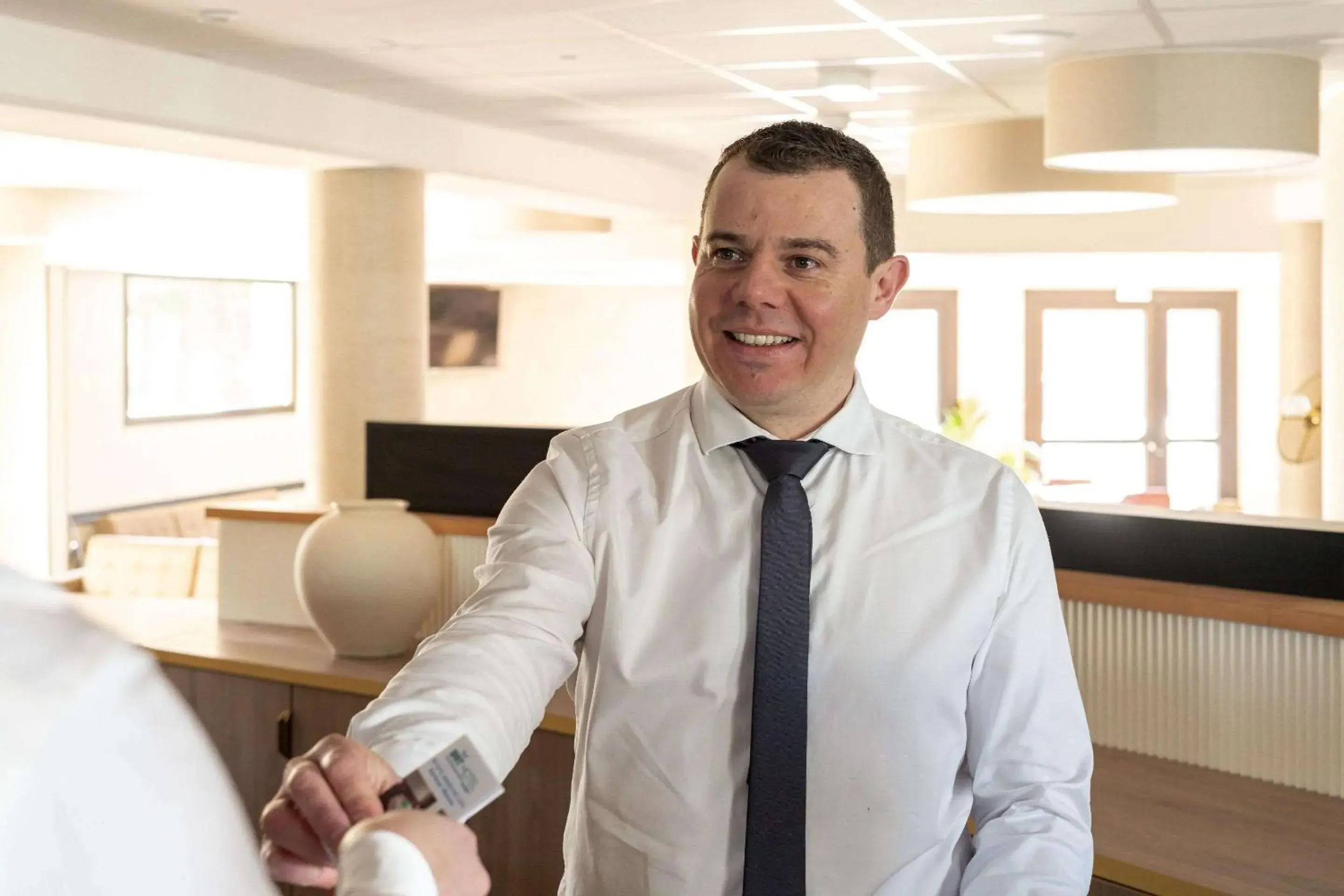 Lobby or reception in Brit Hotel Angers Parc Expo - L'Acropole Lobby or reception in Brit Hotel Angers Parc Expo - L'Acropole