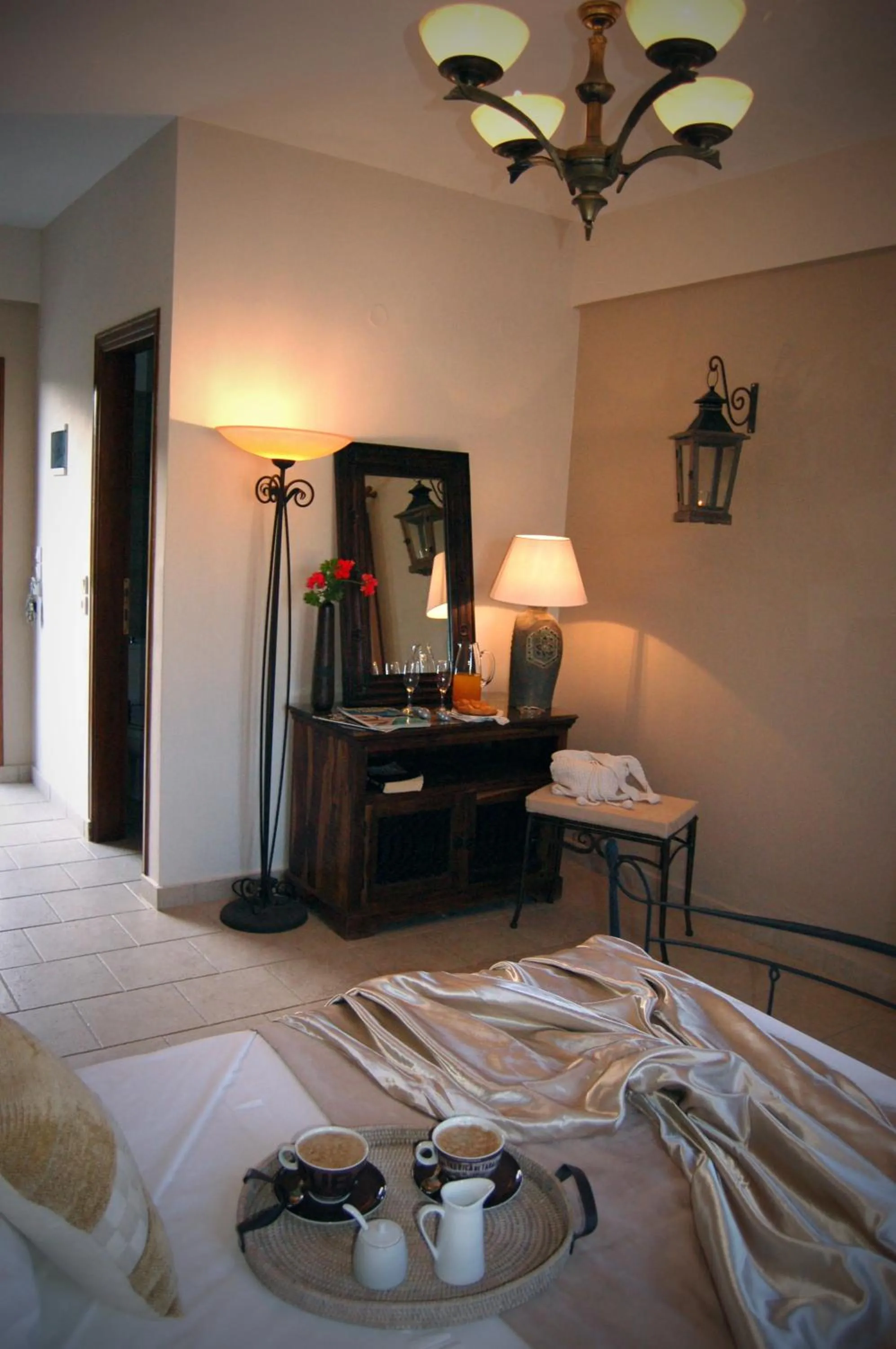 Bed in Seabreeze Hotel Ios