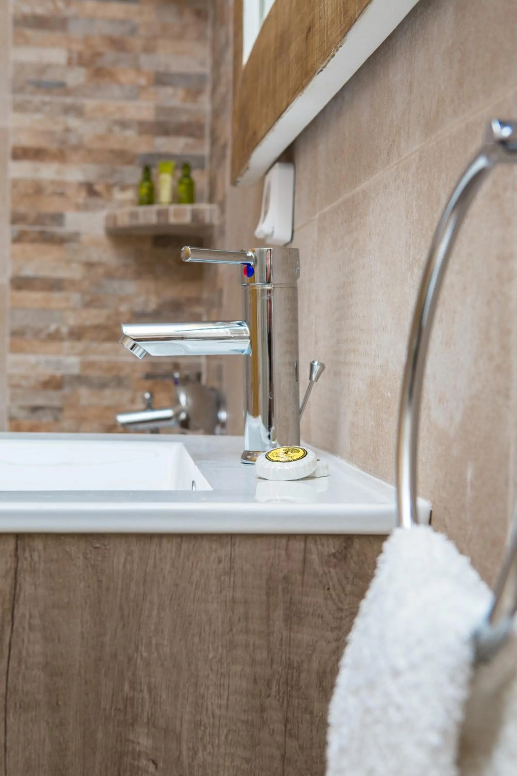 Bathroom in Seabreeze Hotel Ios