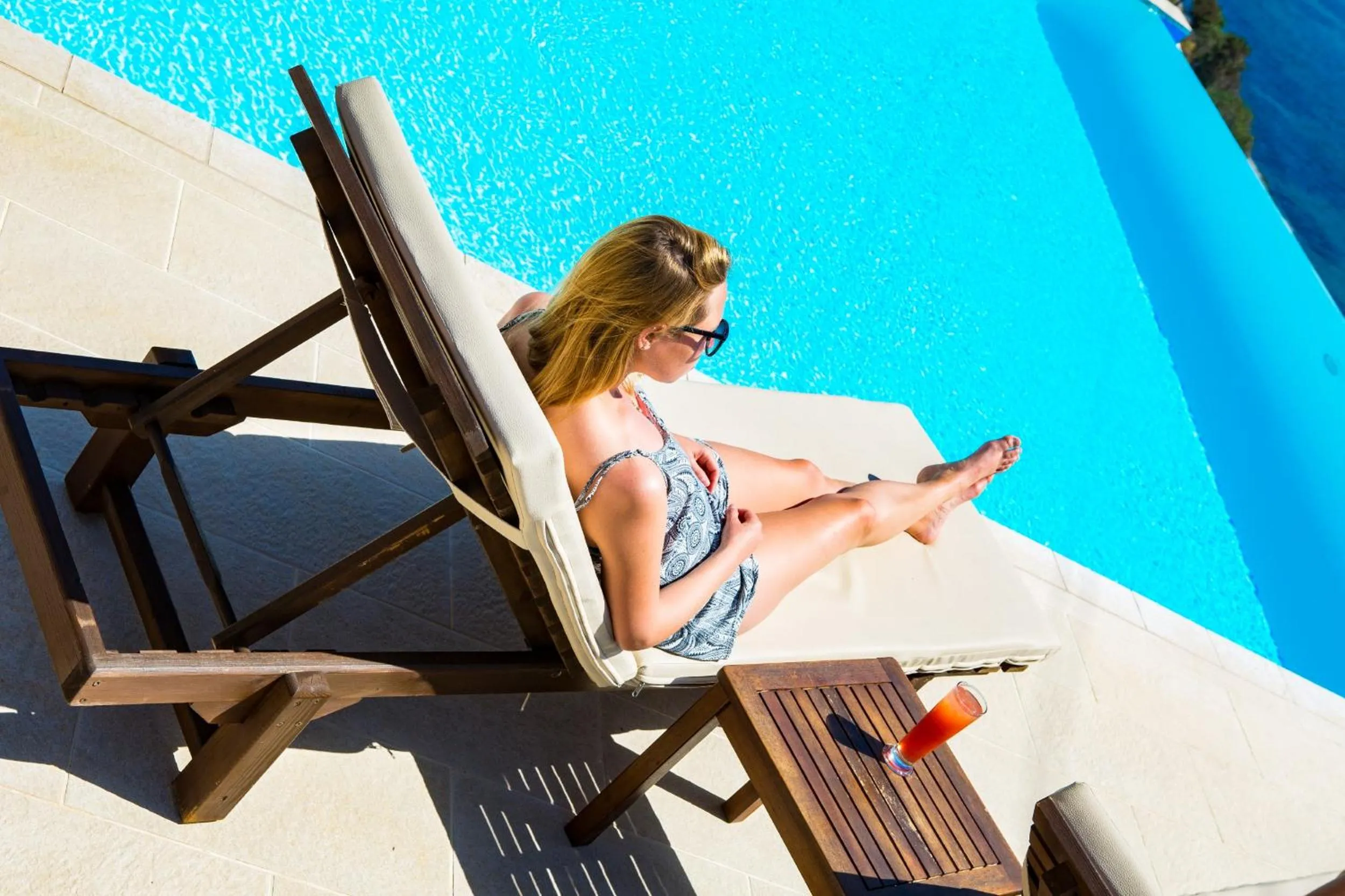 Swimming pool in Seabreeze Hotel Ios