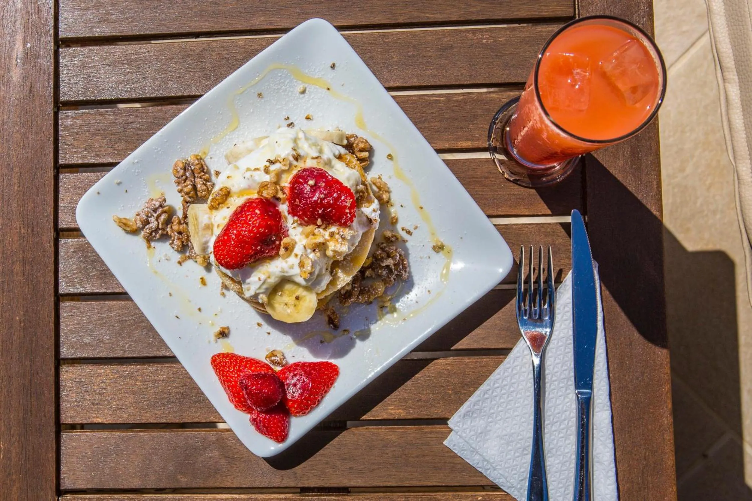 Breakfast in Seabreeze Hotel Ios