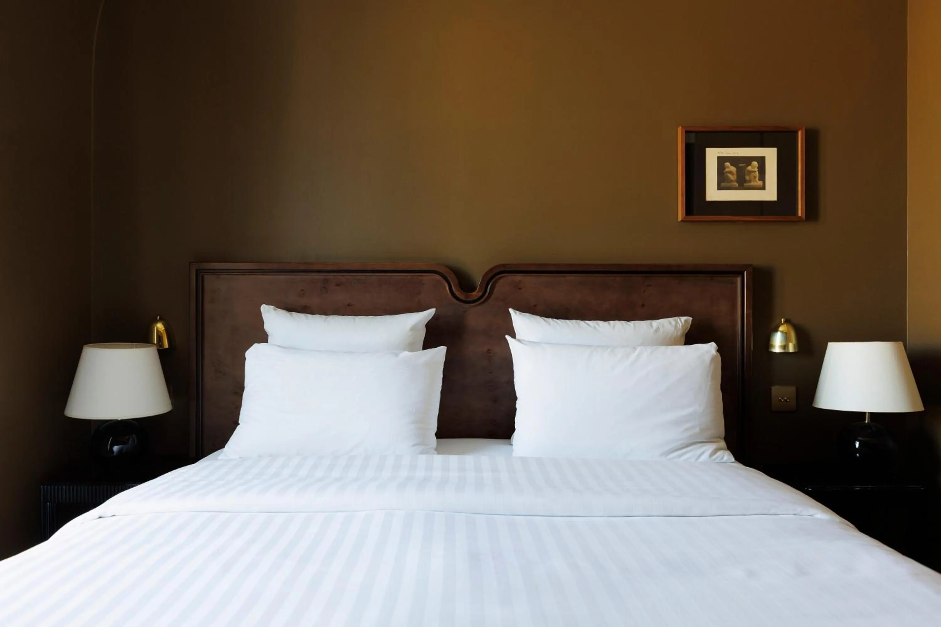 Bed in Hotel Rochechouart, a Member of Design Hotels