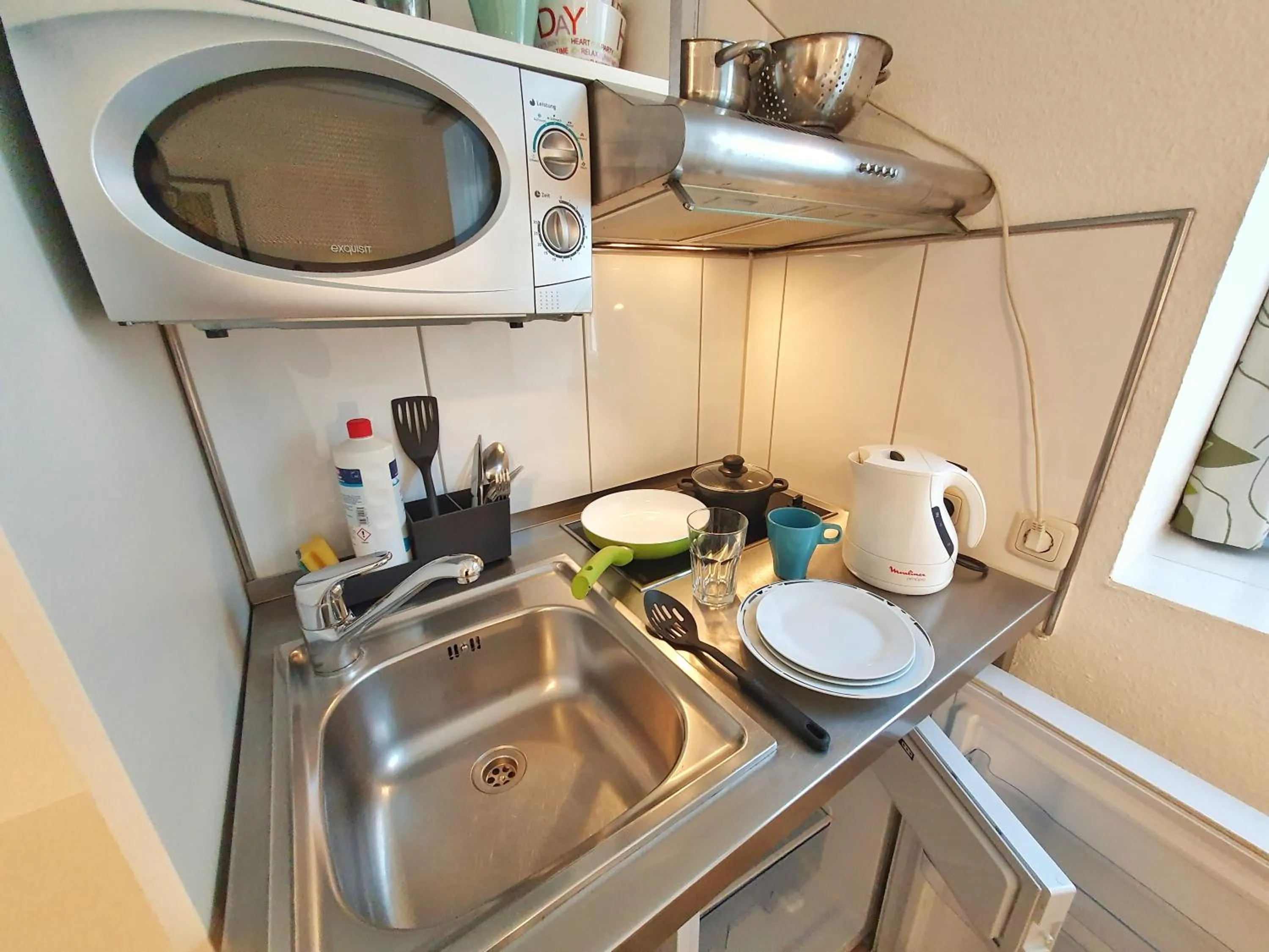 Kitchen or kitchenette in Aparthotel B & L