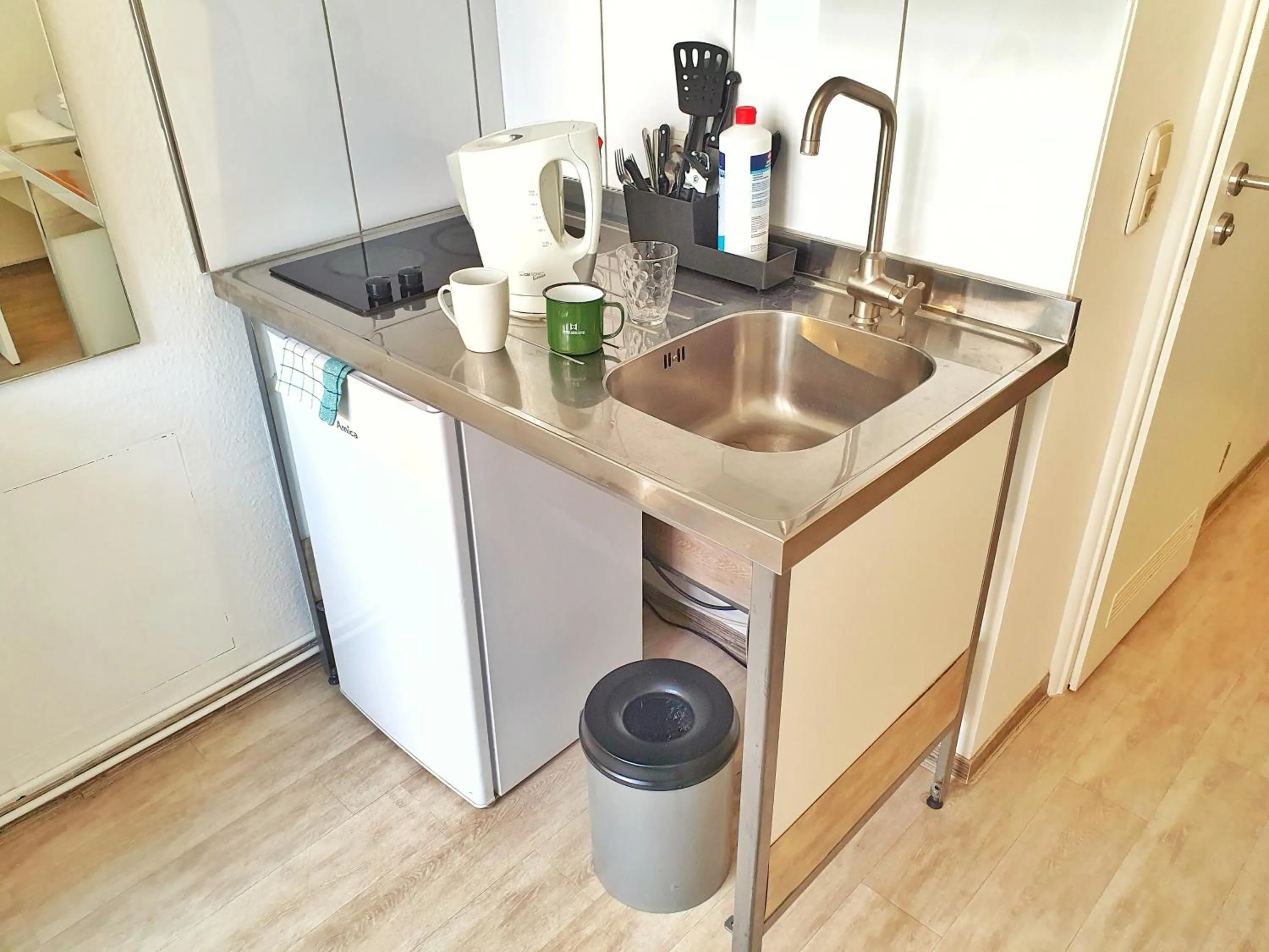 Kitchen or kitchenette in Aparthotel B & L